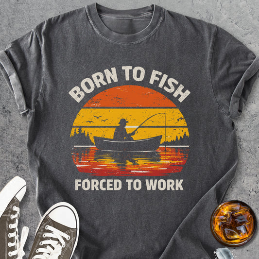 Born To Fish - Premium Heavyweight Tee