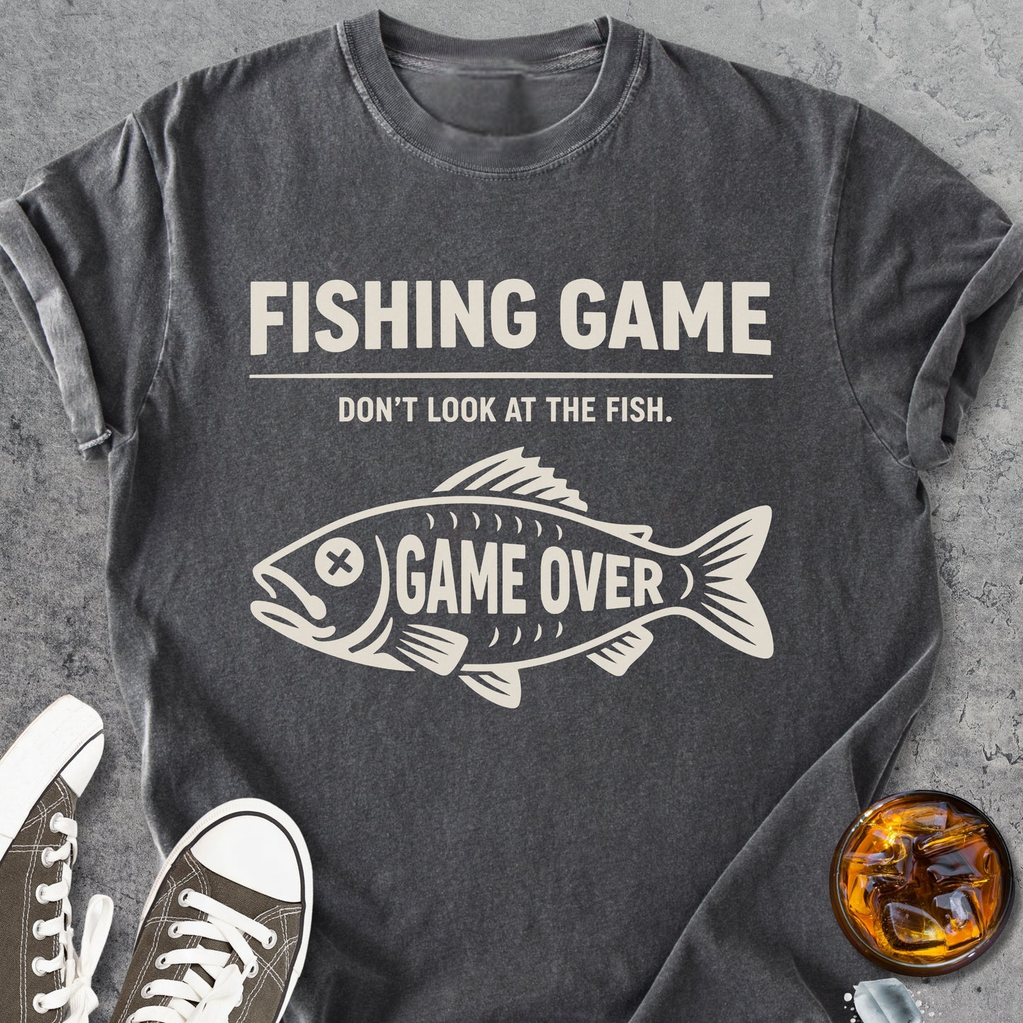 Fishing Game - Vintage Heavyweight Tee