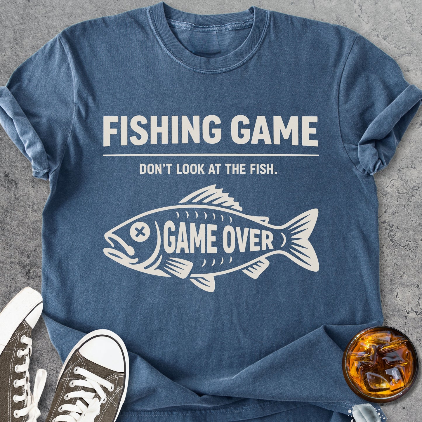 Fishing Game - Vintage Heavyweight Tee