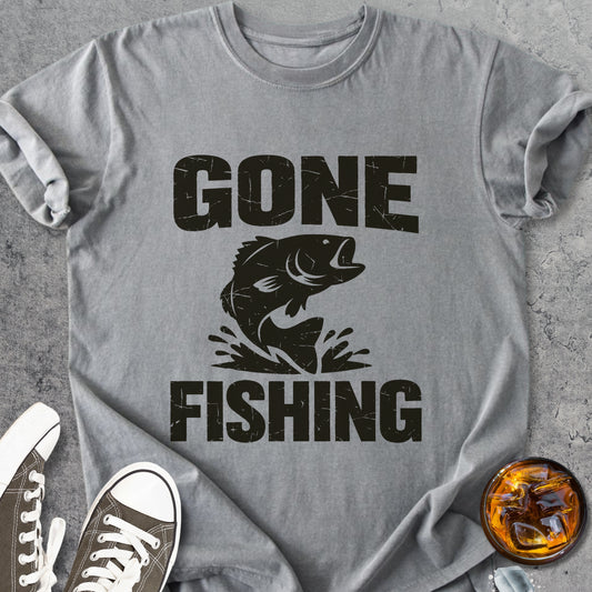 Gone Fishing - Vintage Heavyweight Tee
