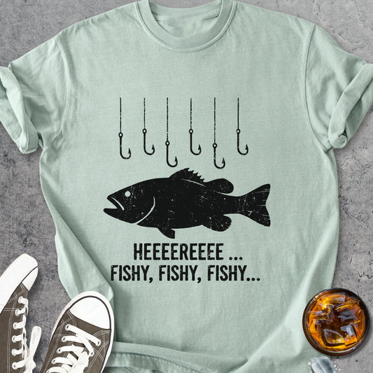 Here Fishy - Vintage Heavyweight Tee