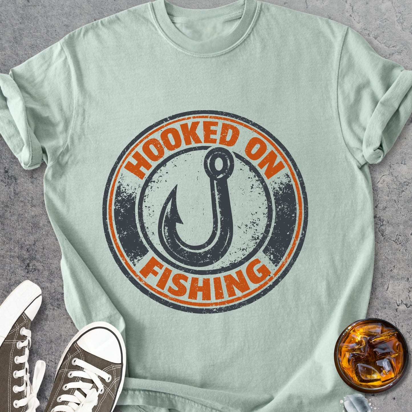 Hooked On Fishing - Vintage Heavyweight Tee