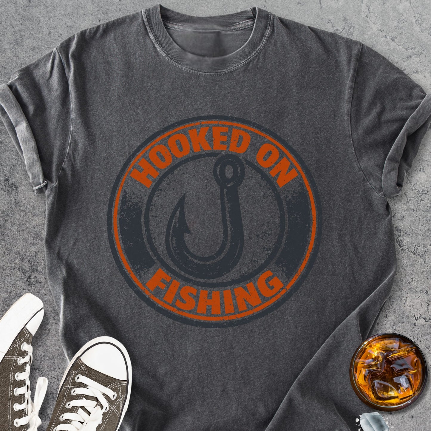 Hooked On Fishing - Vintage Heavyweight Tee
