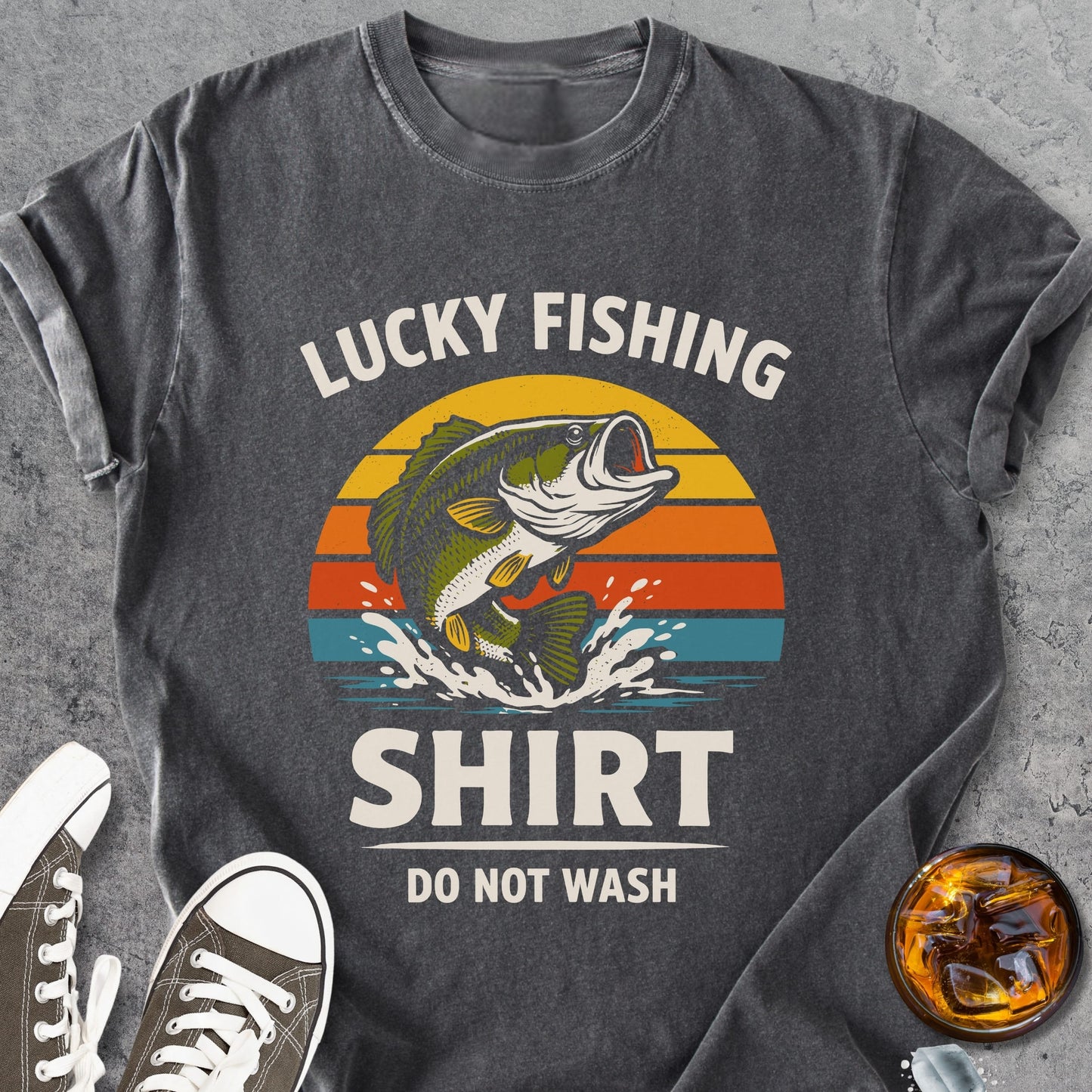 Lucky Fishing Shirt - Vintage Heavyweight Tee