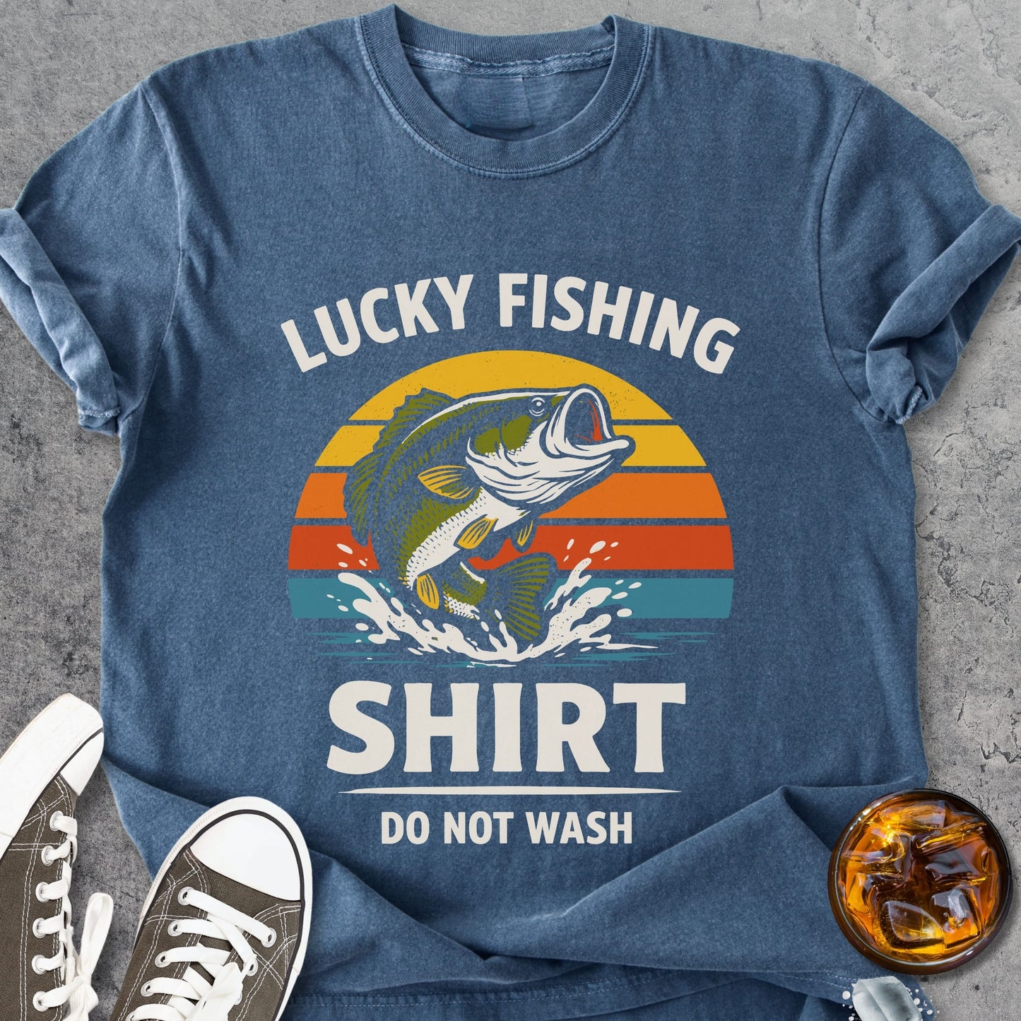 Lucky Fishing Shirt - Vintage Heavyweight Tee