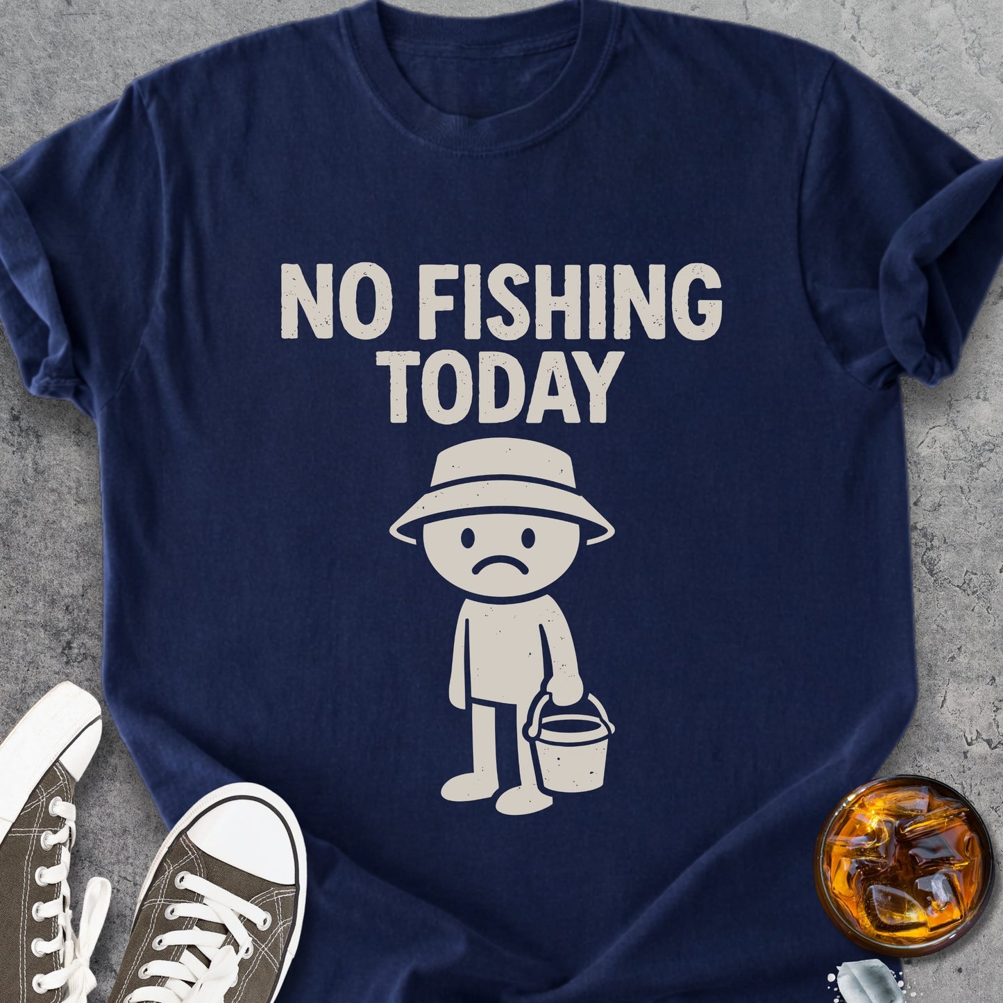 No Fishing Today - Vintage Heavyweight Tee