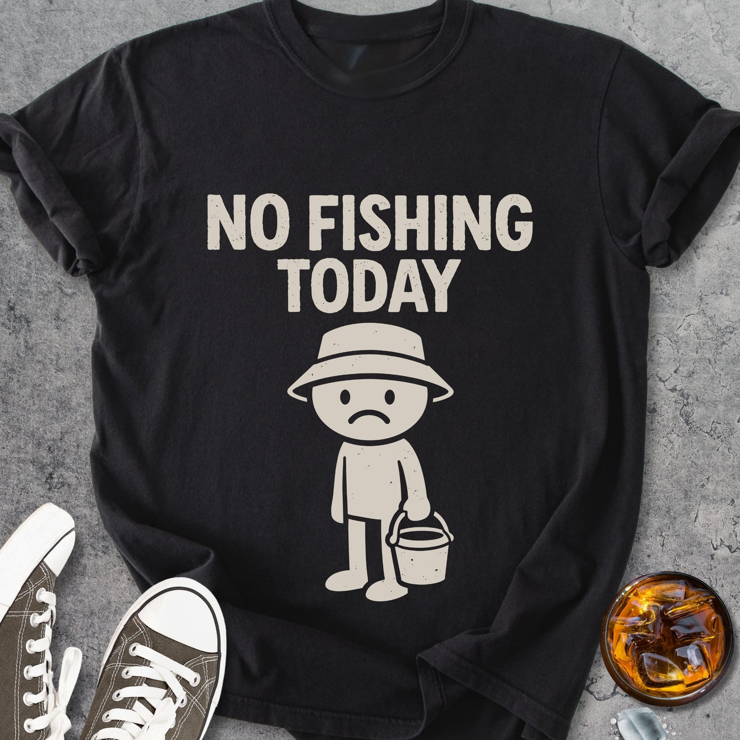 No Fishing Today - Vintage Heavyweight Tee