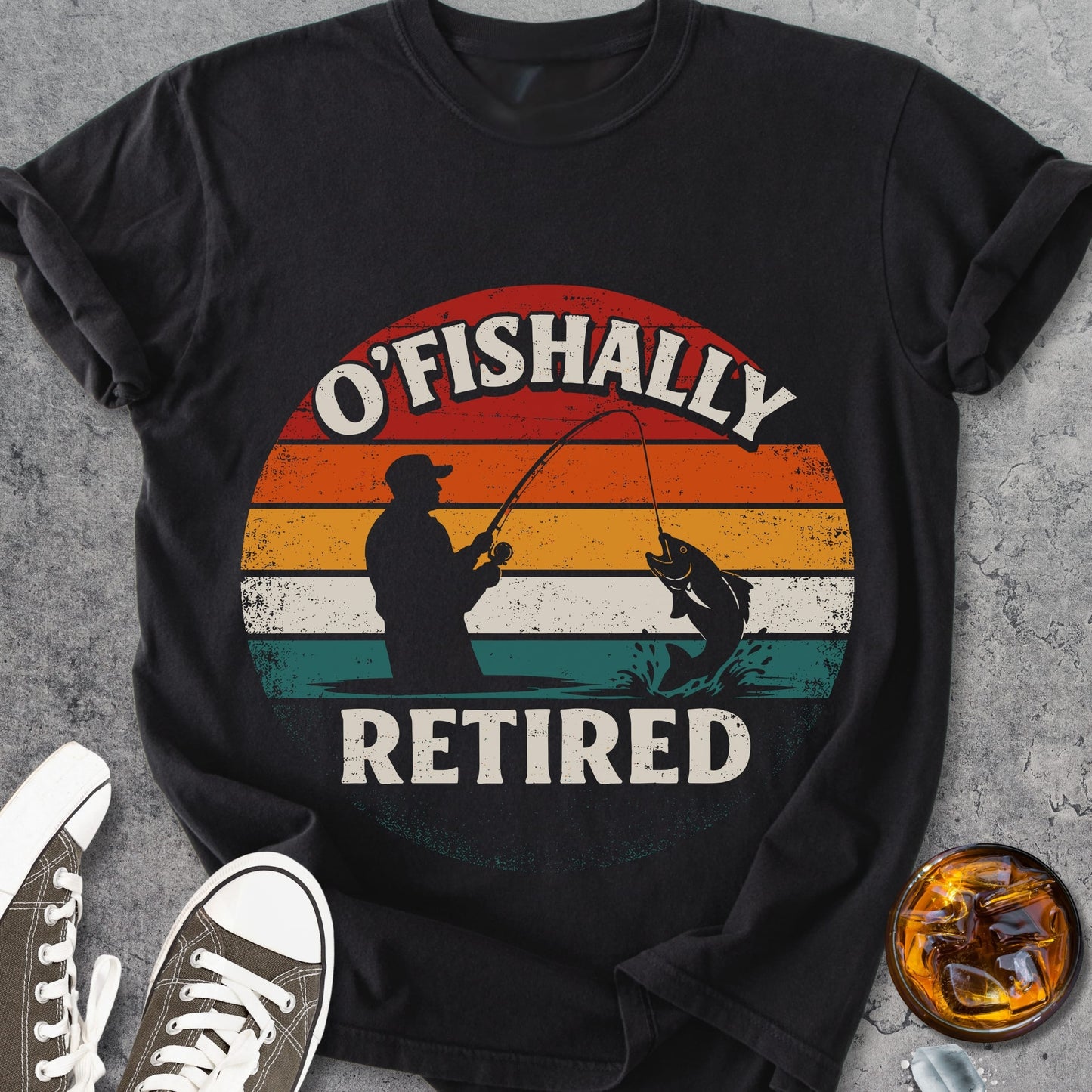 O'Fishally Retired - Vintage Heavyweight Tee