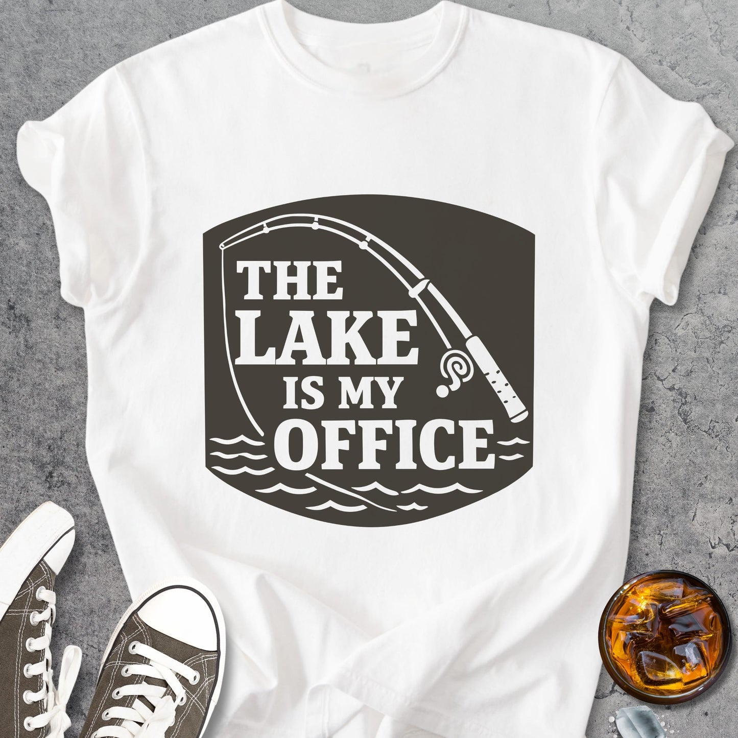 The Lake Is My Office - Vintage Heavyweight Tee