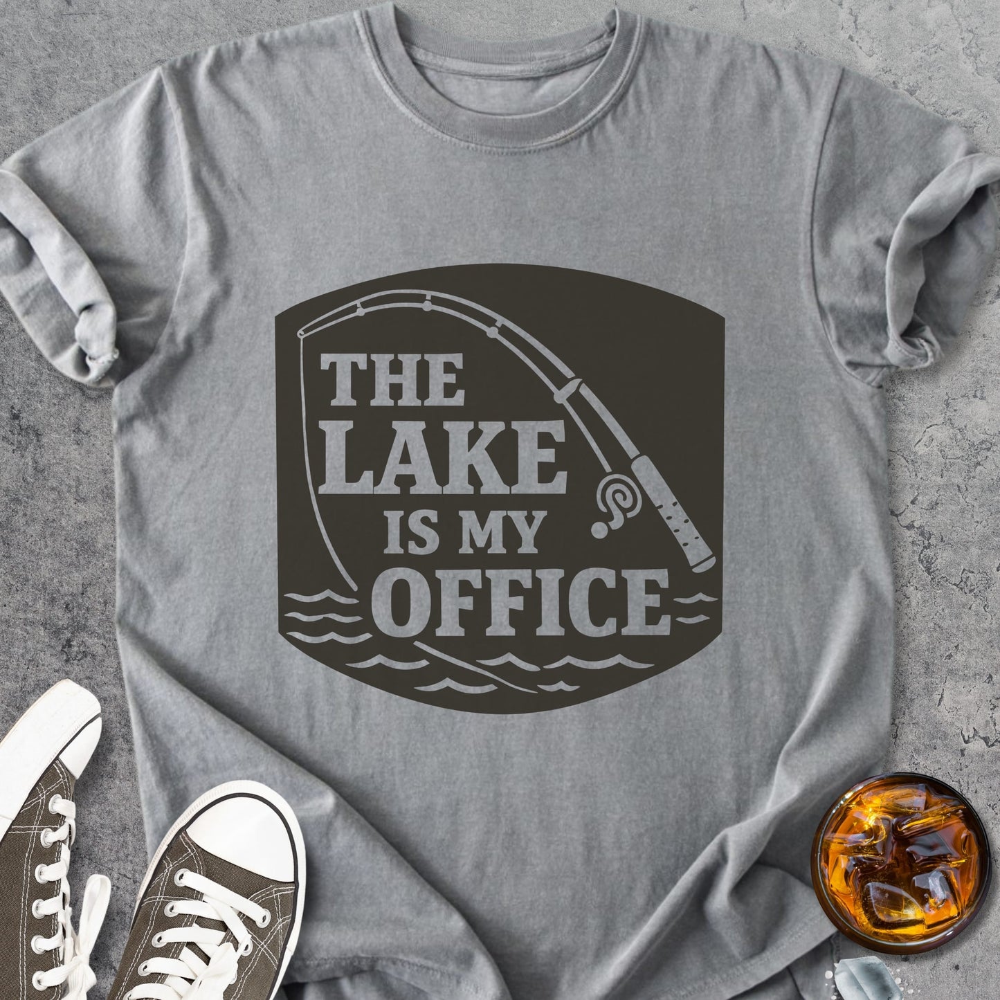 The Lake Is My Office - Vintage Heavyweight Tee