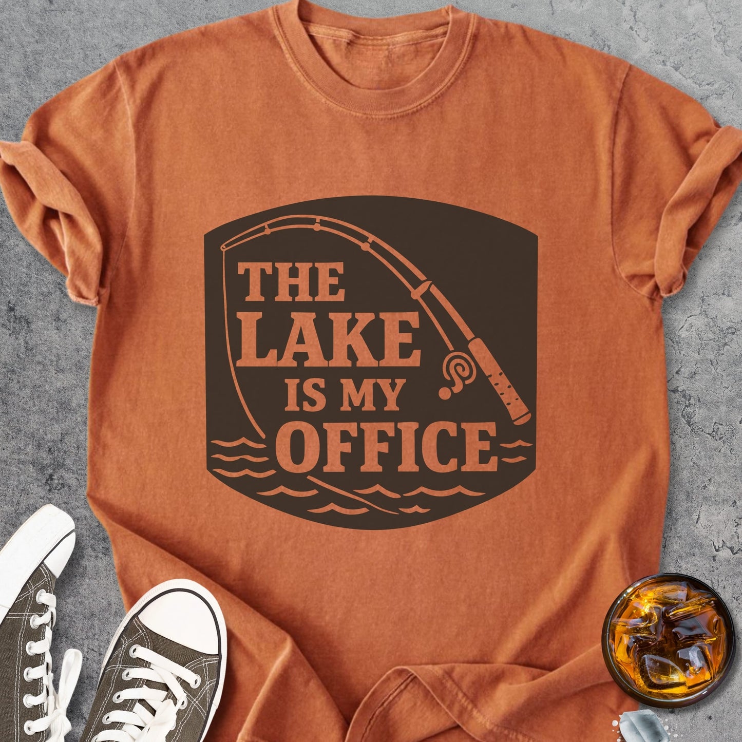 The Lake Is My Office - Vintage Heavyweight Tee