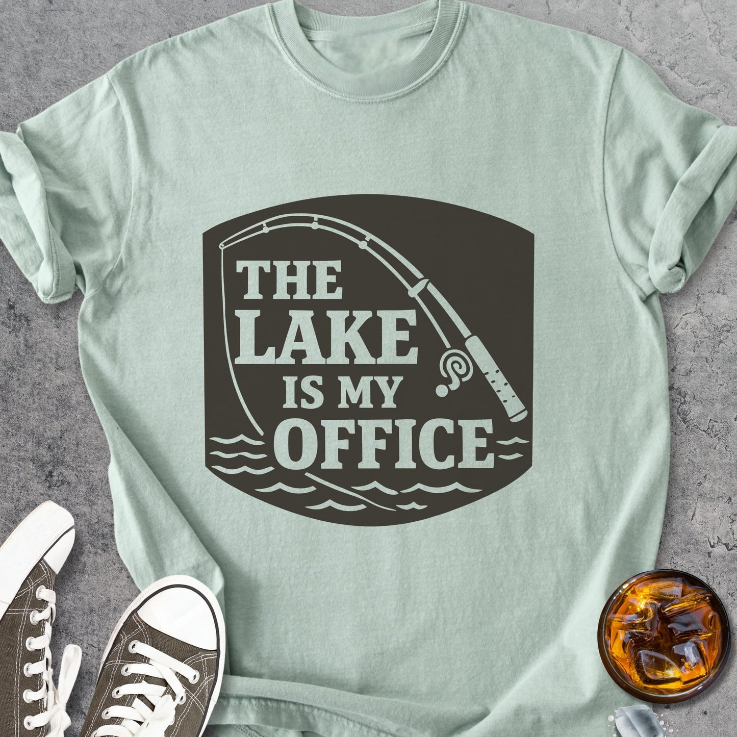 The Lake Is My Office - Vintage Heavyweight Tee
