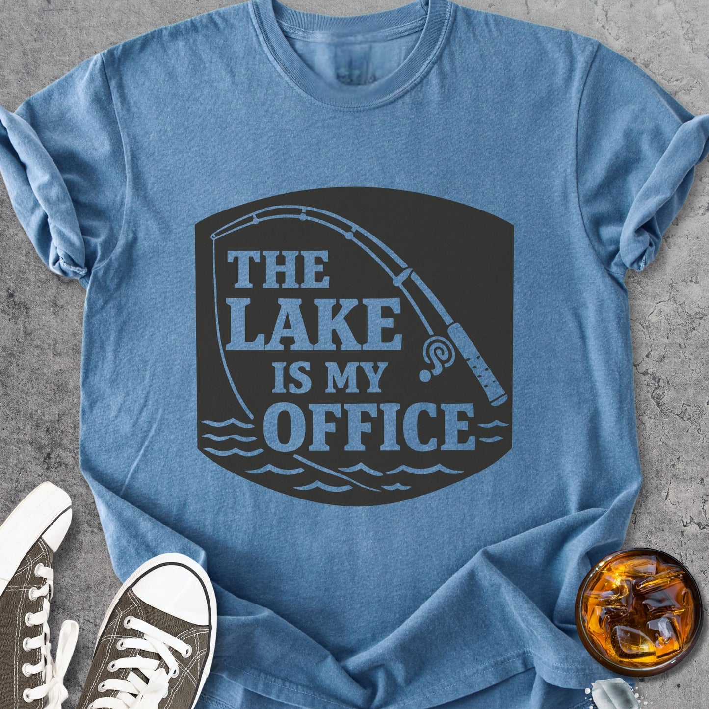 The Lake Is My Office - Vintage Heavyweight Tee