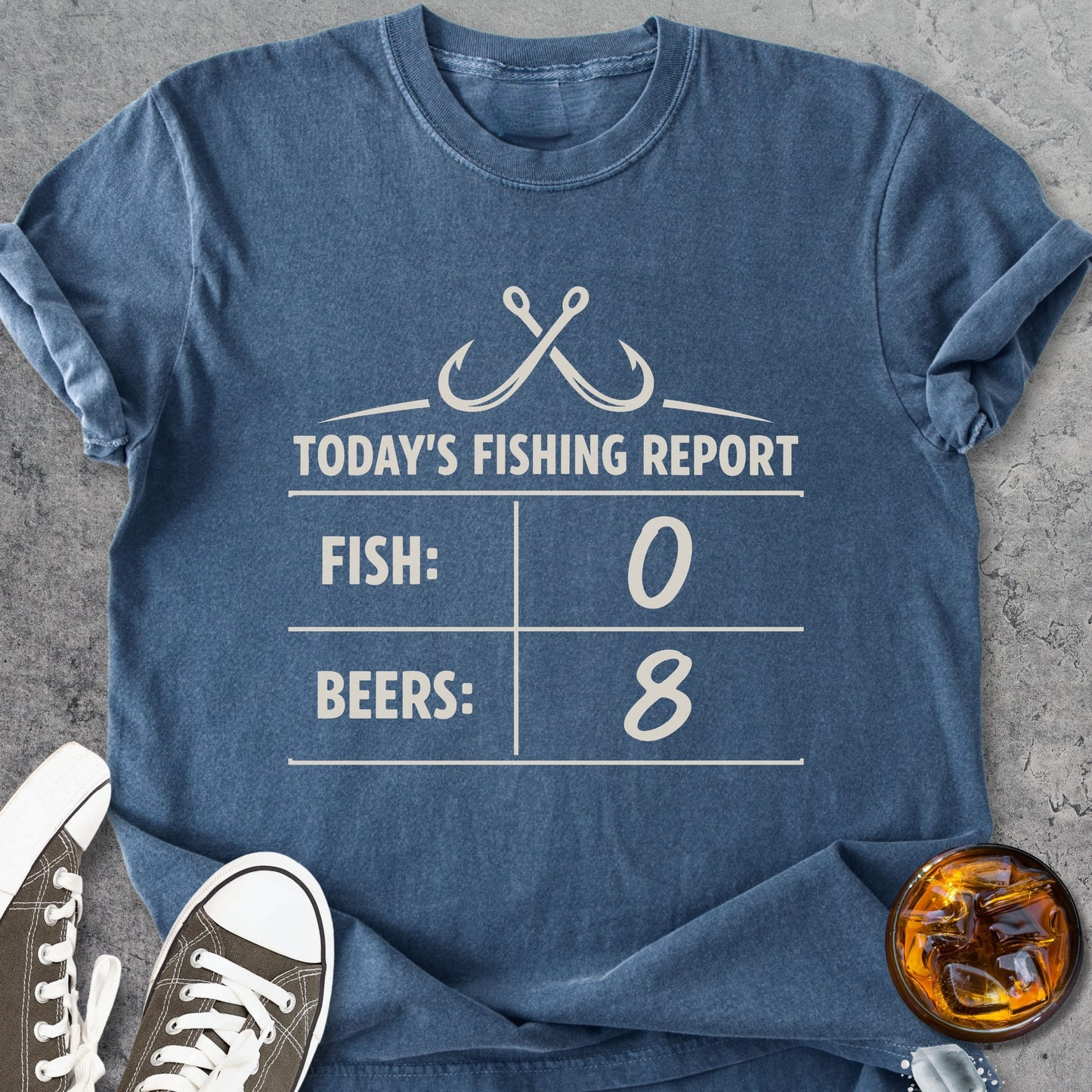 Today's Fishing Report - Vintage Heavyweight Tee