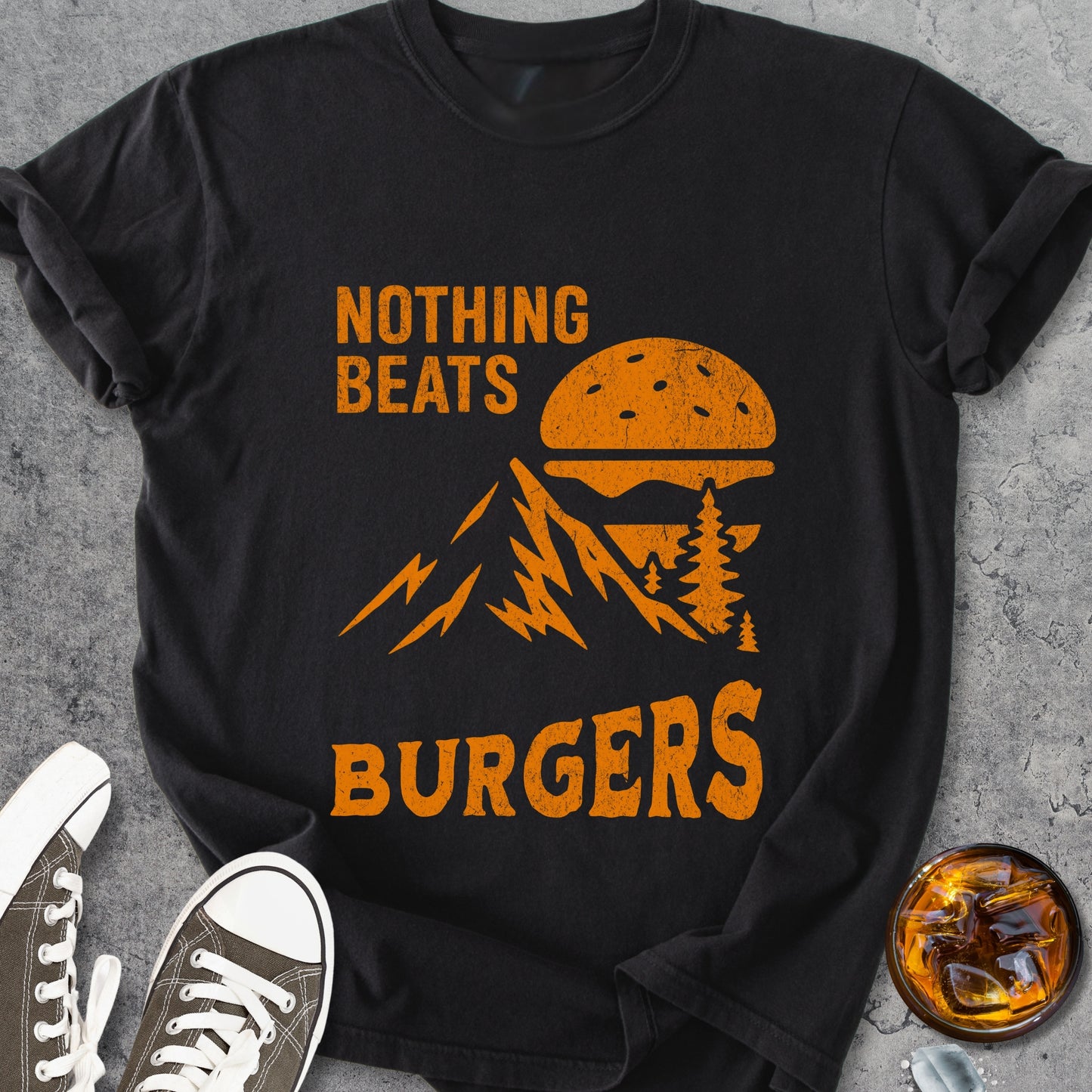 Nothing Beats Burgers - Vintage Heavyweight Tee