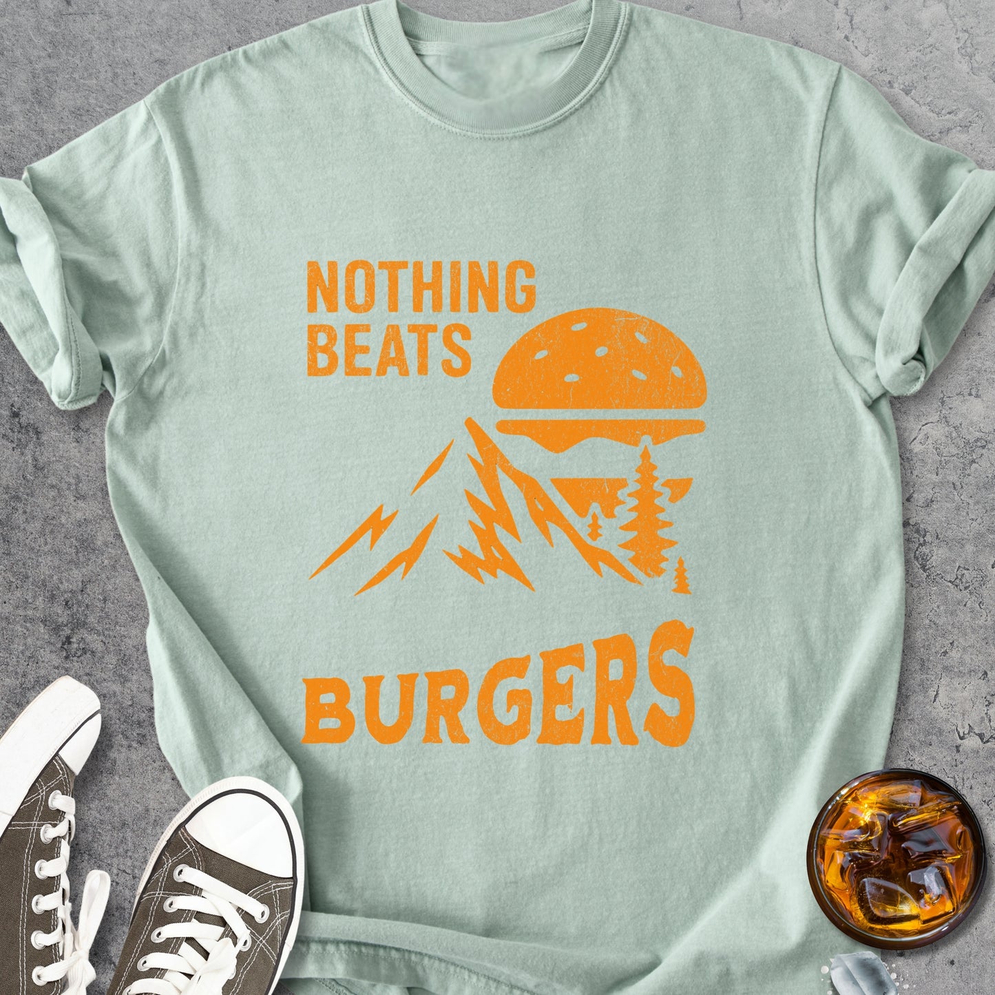 Nothing Beats Burgers - Vintage Heavyweight Tee