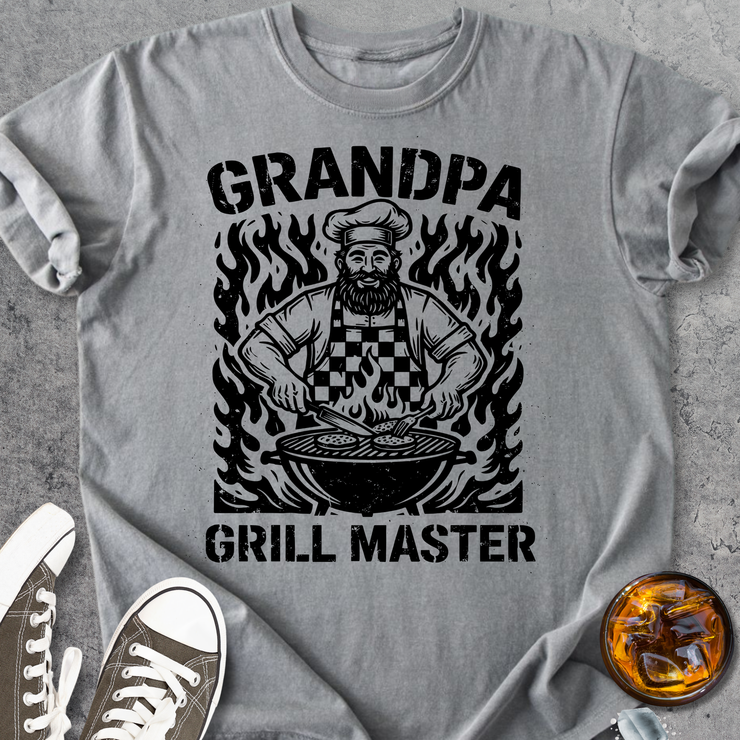Grill Master Grandpa - Vintage Heavyweight Tee