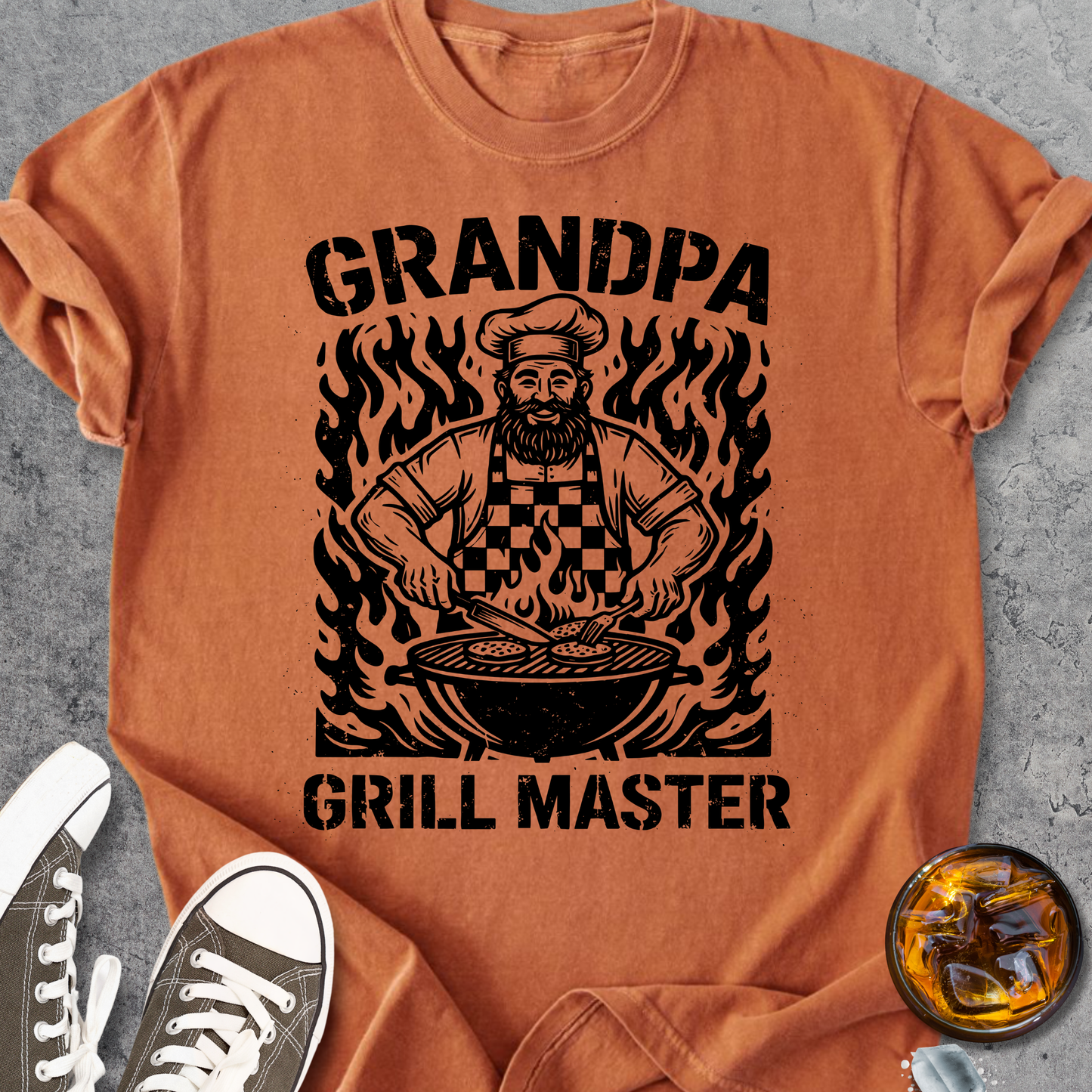 Grill Master Grandpa - Vintage Heavyweight Tee