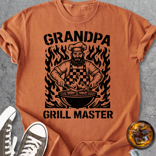 Grill Master Grandpa - Vintage Heavyweight Tee