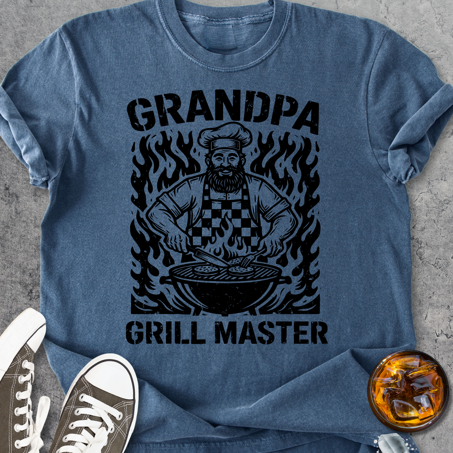 Grill Master Grandpa - Vintage Heavyweight Tee