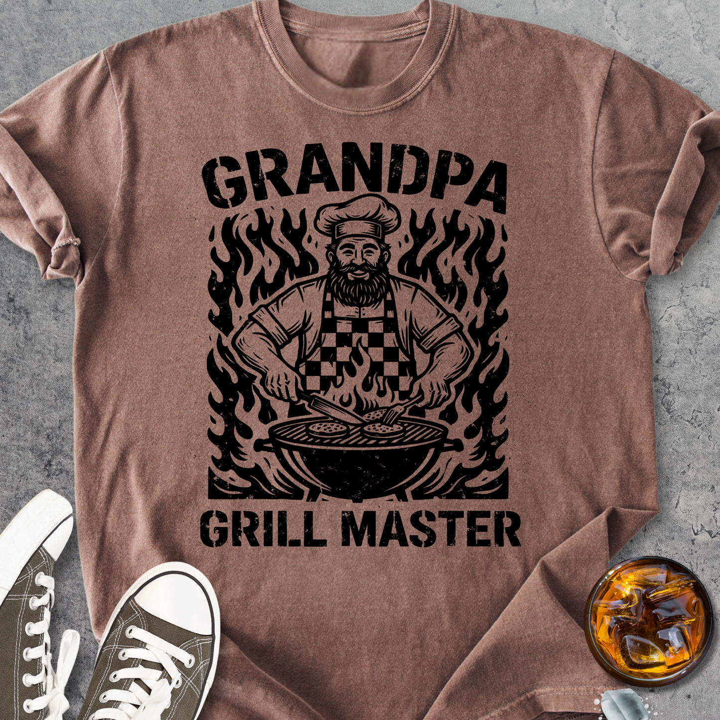 Grill Master Grandpa - Vintage Heavyweight Tee