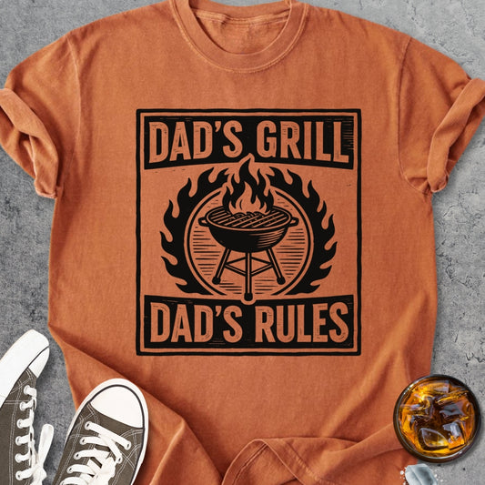 Dad's Grill - Dad's Rules - Vintage Heavyweight Tee