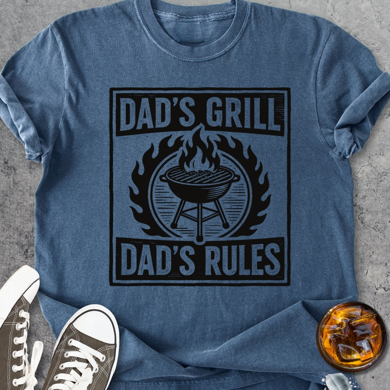 Dad's Grill - Dad's Rules - Vintage Heavyweight Tee