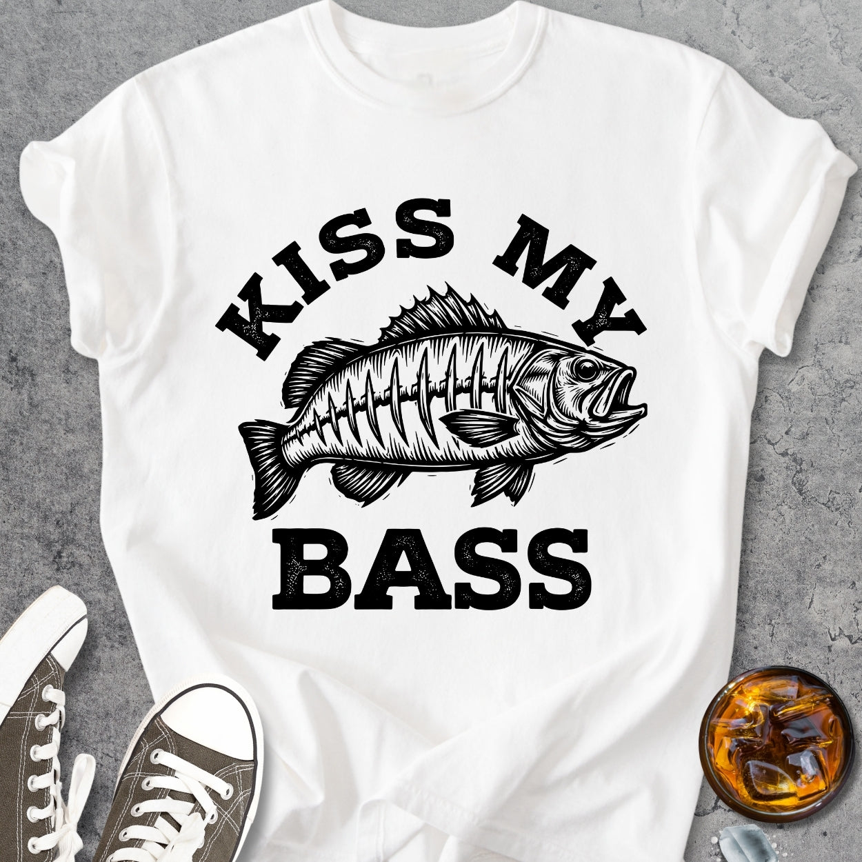 Kiss My Bass - Vintage Heavyweight Tee
