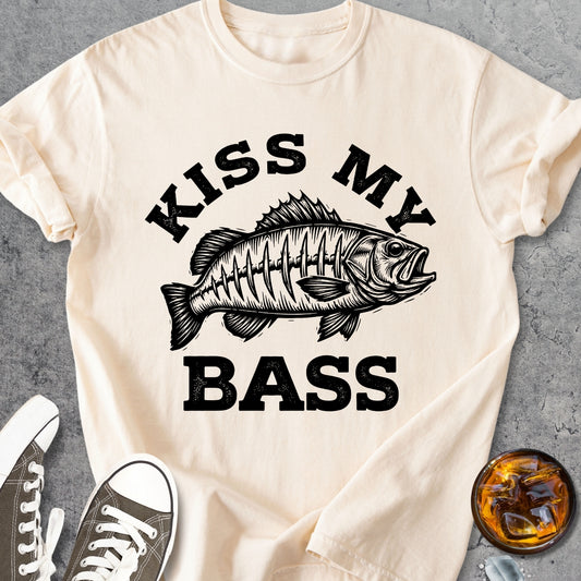 Kiss My Bass - Vintage Heavyweight Tee
