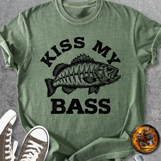 Kiss My Bass - Vintage Heavyweight Tee
