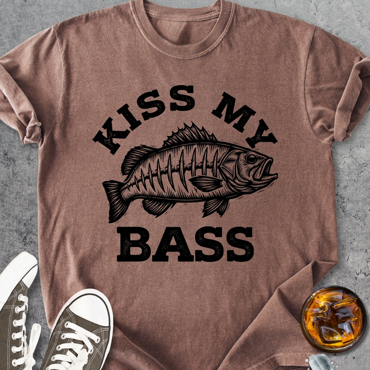 Kiss My Bass - Vintage Heavyweight Tee