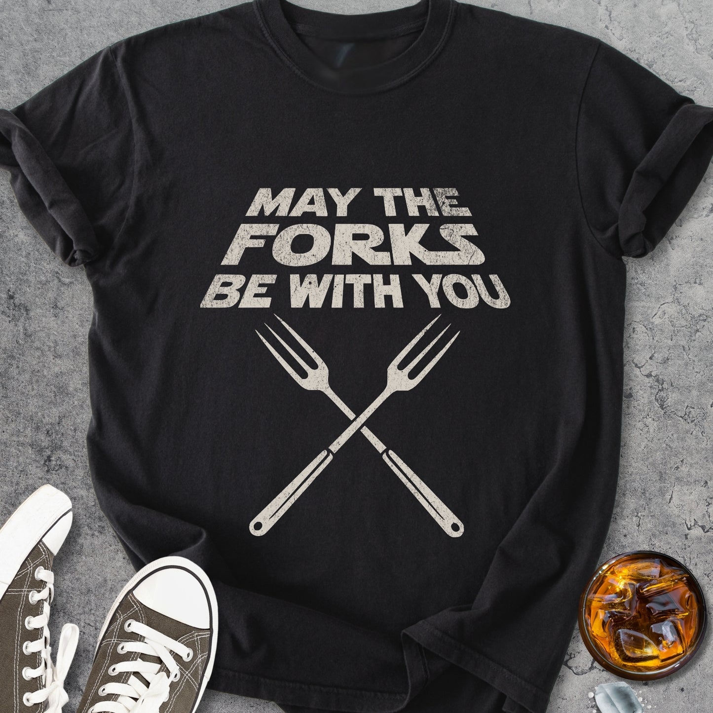 May The Forks Be With You - Vintage Heavyweight Tee