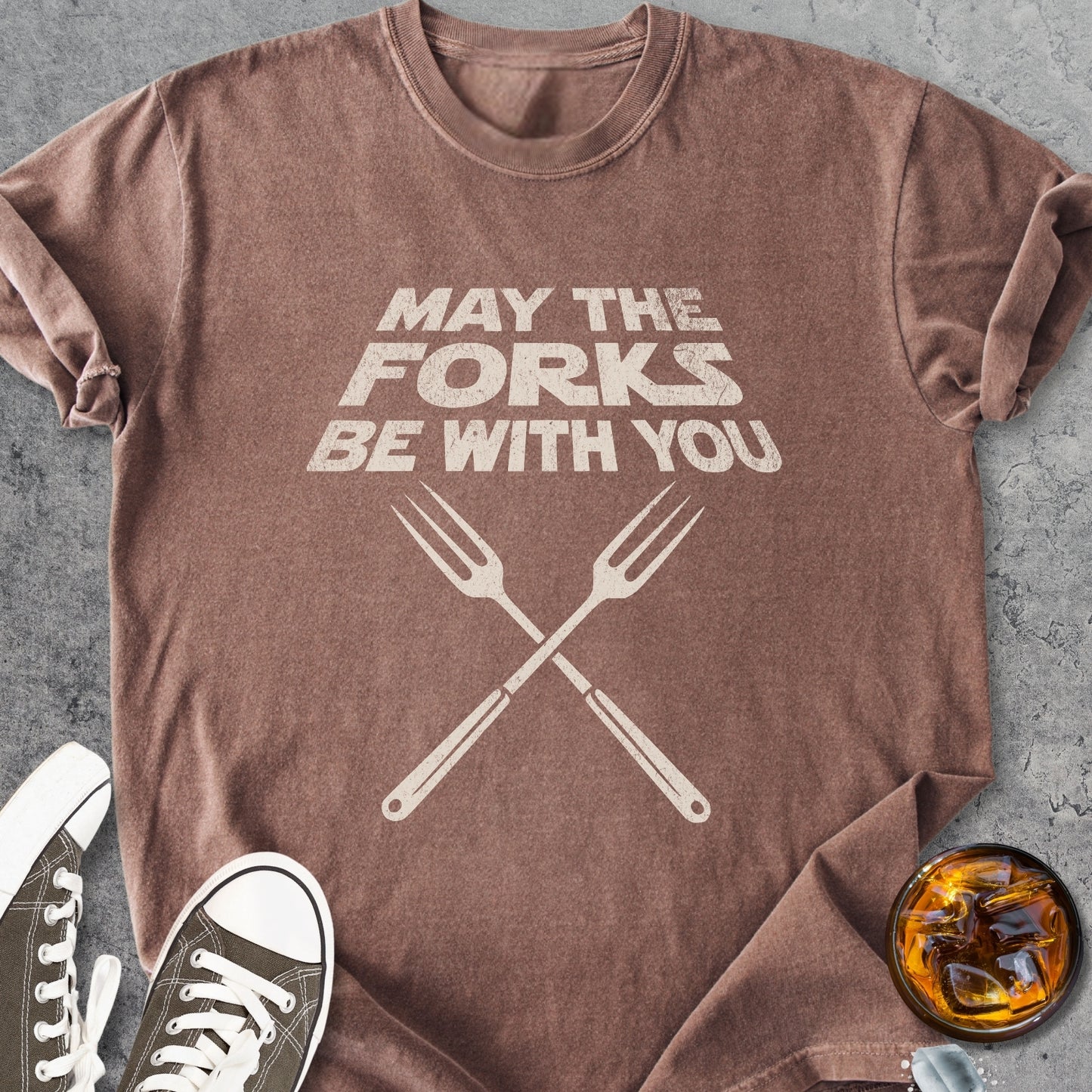 May The Forks Be With You - Vintage Heavyweight Tee