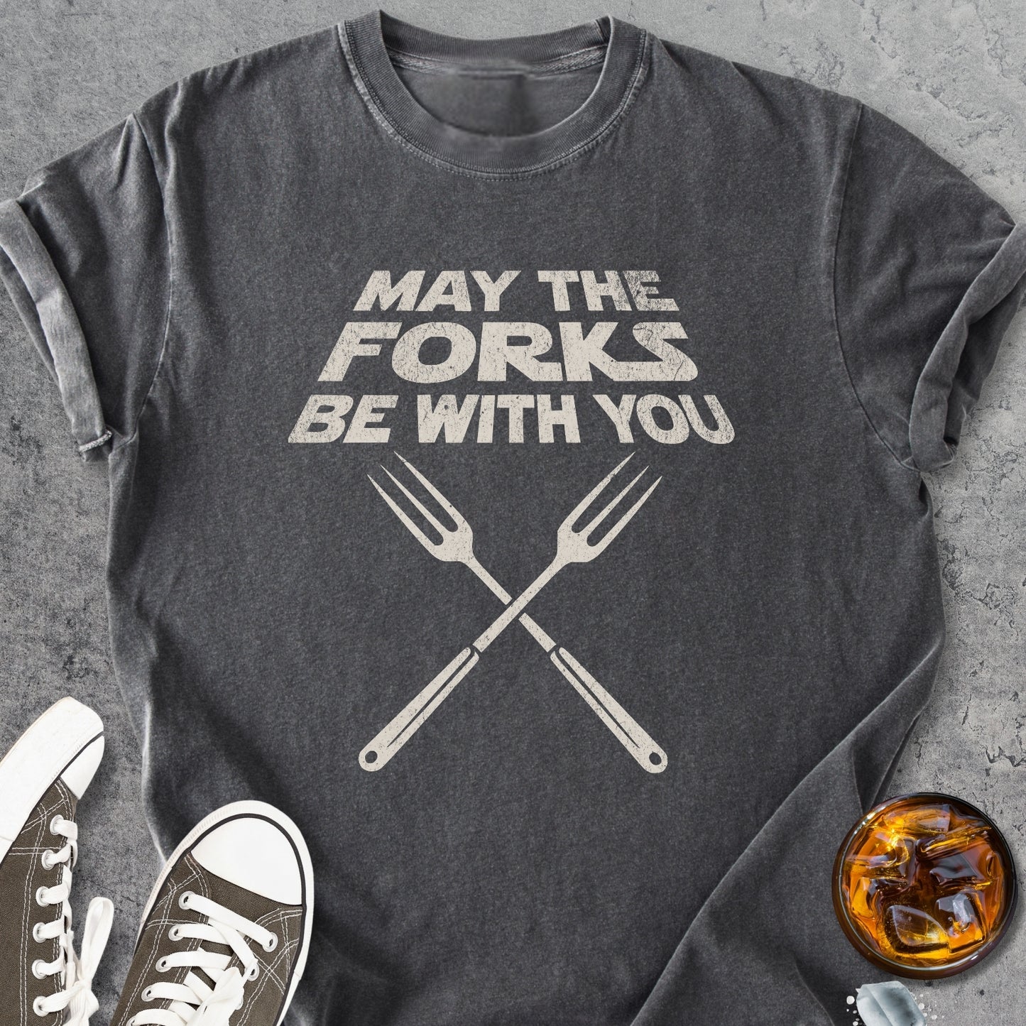 May The Forks Be With You - Vintage Heavyweight Tee