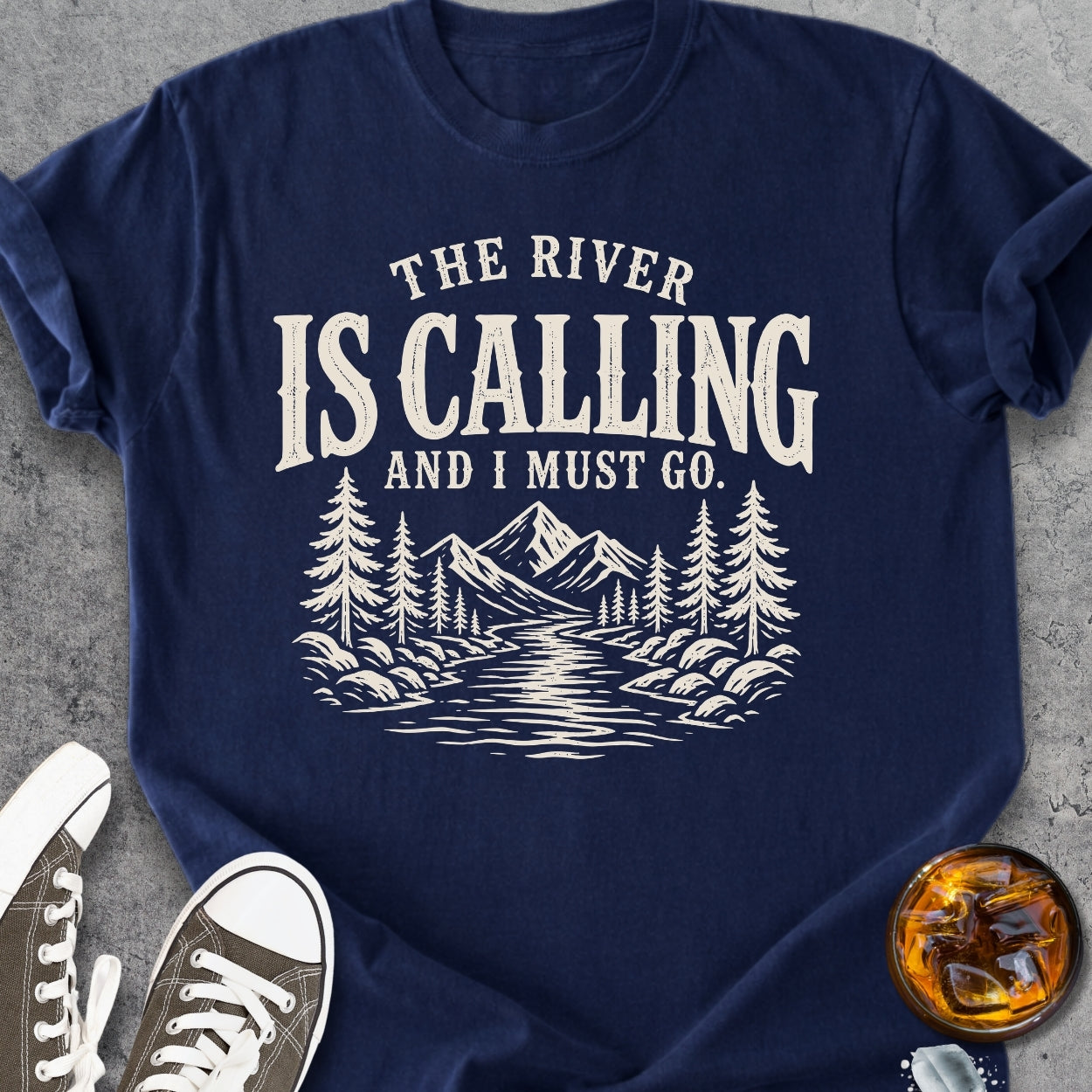 The River Is Calling - Vintage Heavyweight Tee