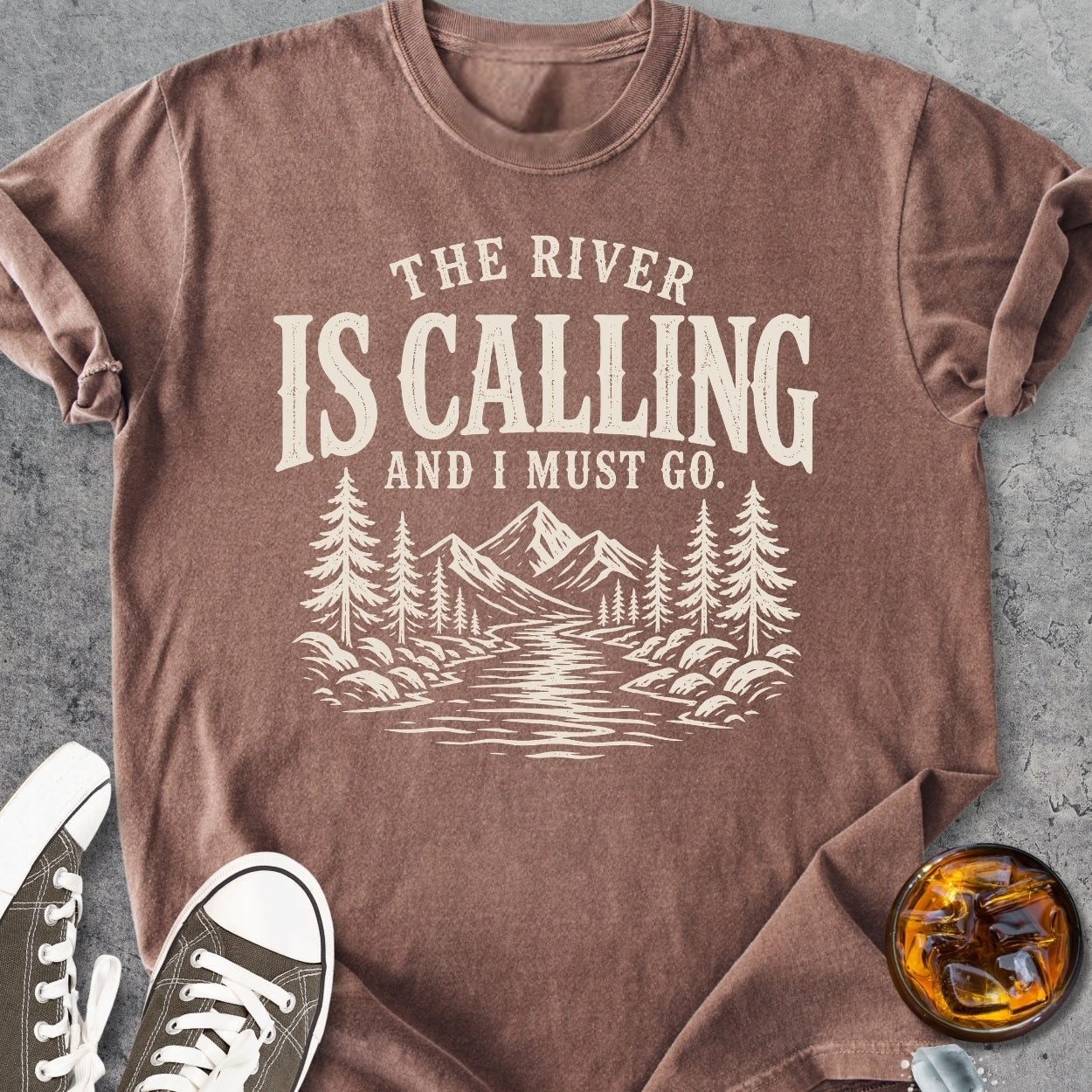 The River Is Calling - Vintage Heavyweight Tee
