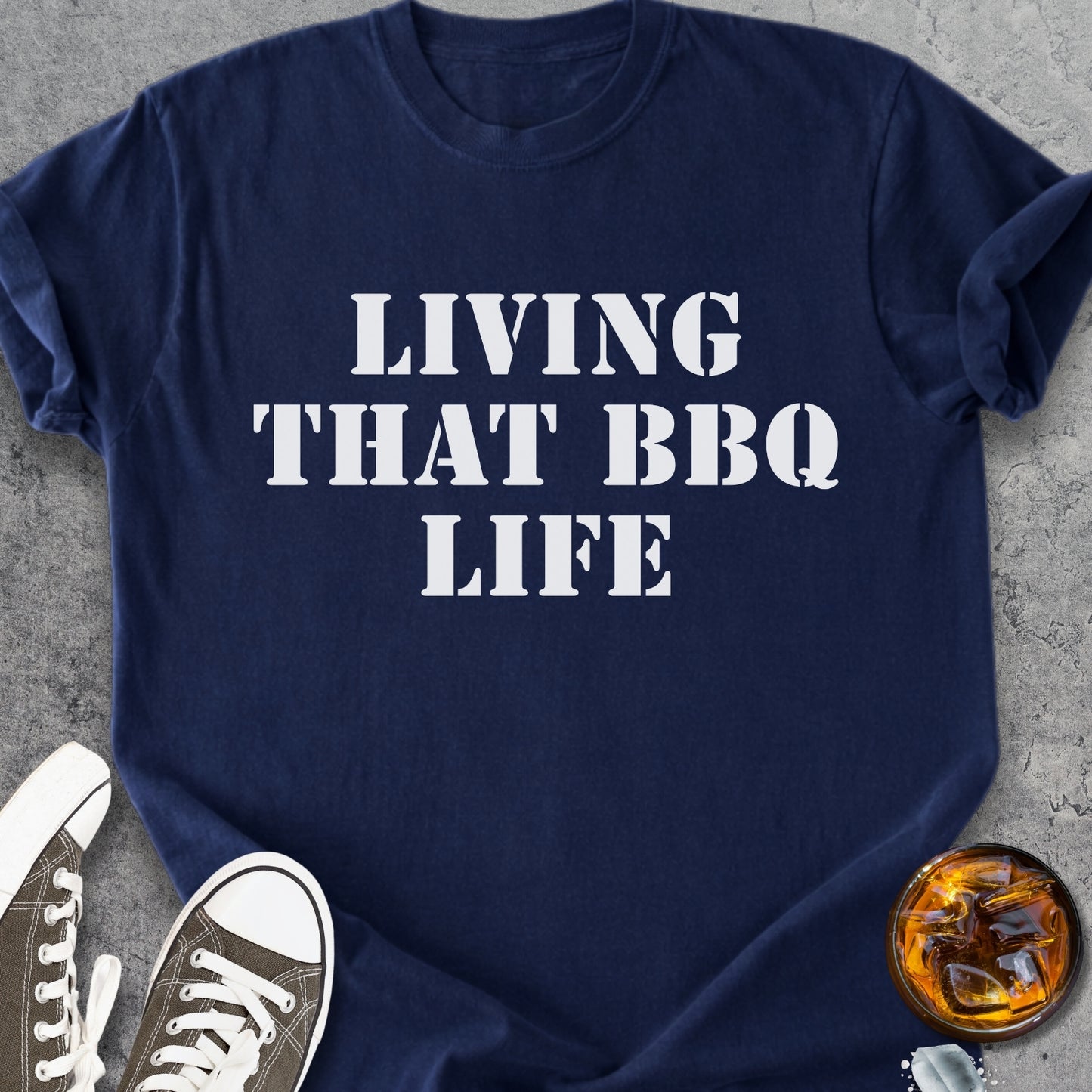 Living That BBQ Life - Vintage Heavyweight Tee