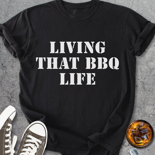 Living That BBQ Life - Vintage Heavyweight Tee