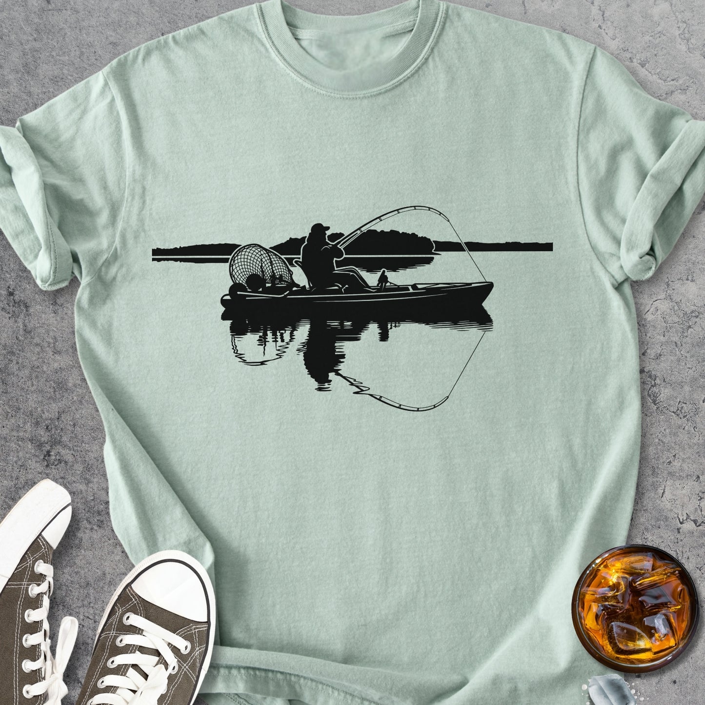 Kajak Fishing - Vintage Heavyweight Tee