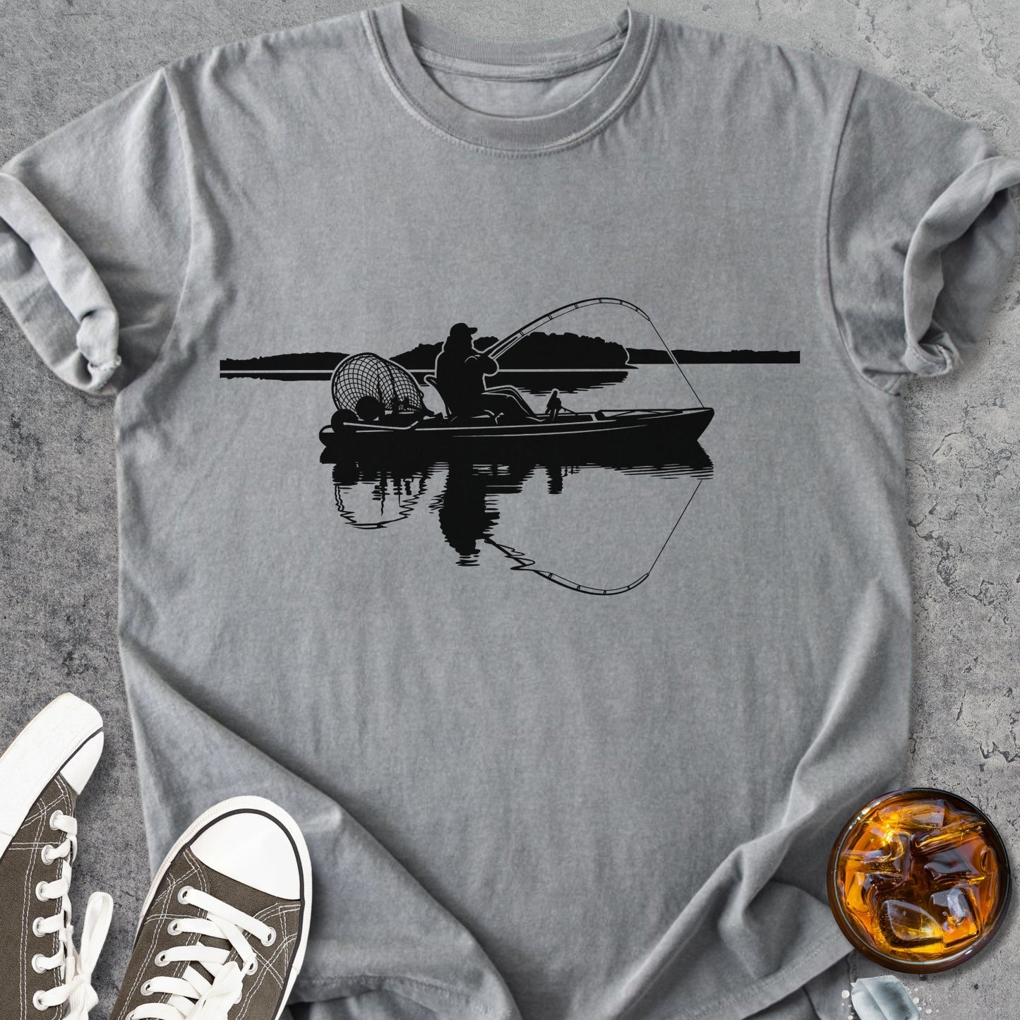 Kajak Fishing - Vintage Heavyweight Tee