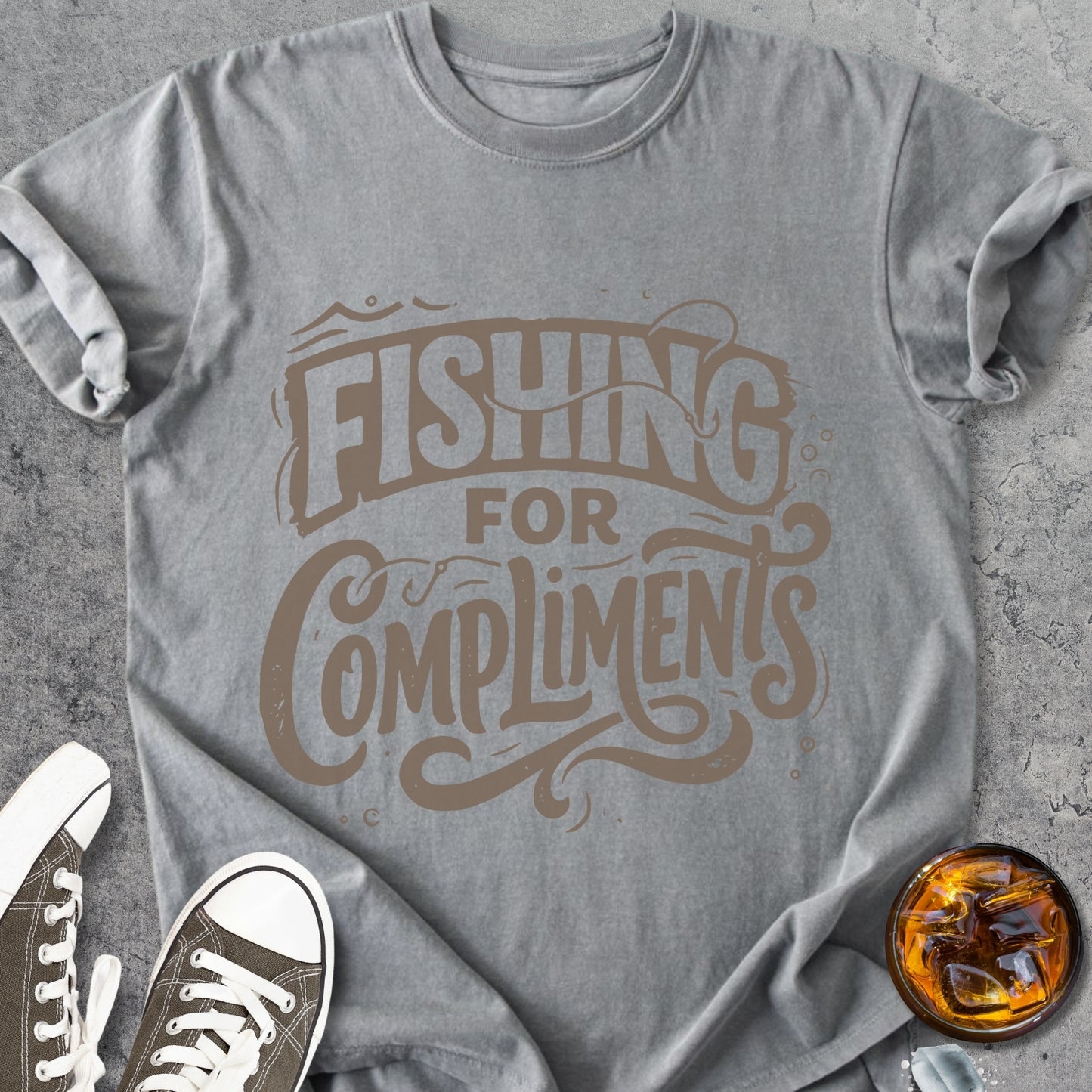 Fishing For Compliments - Vintage Heavyweight Tee