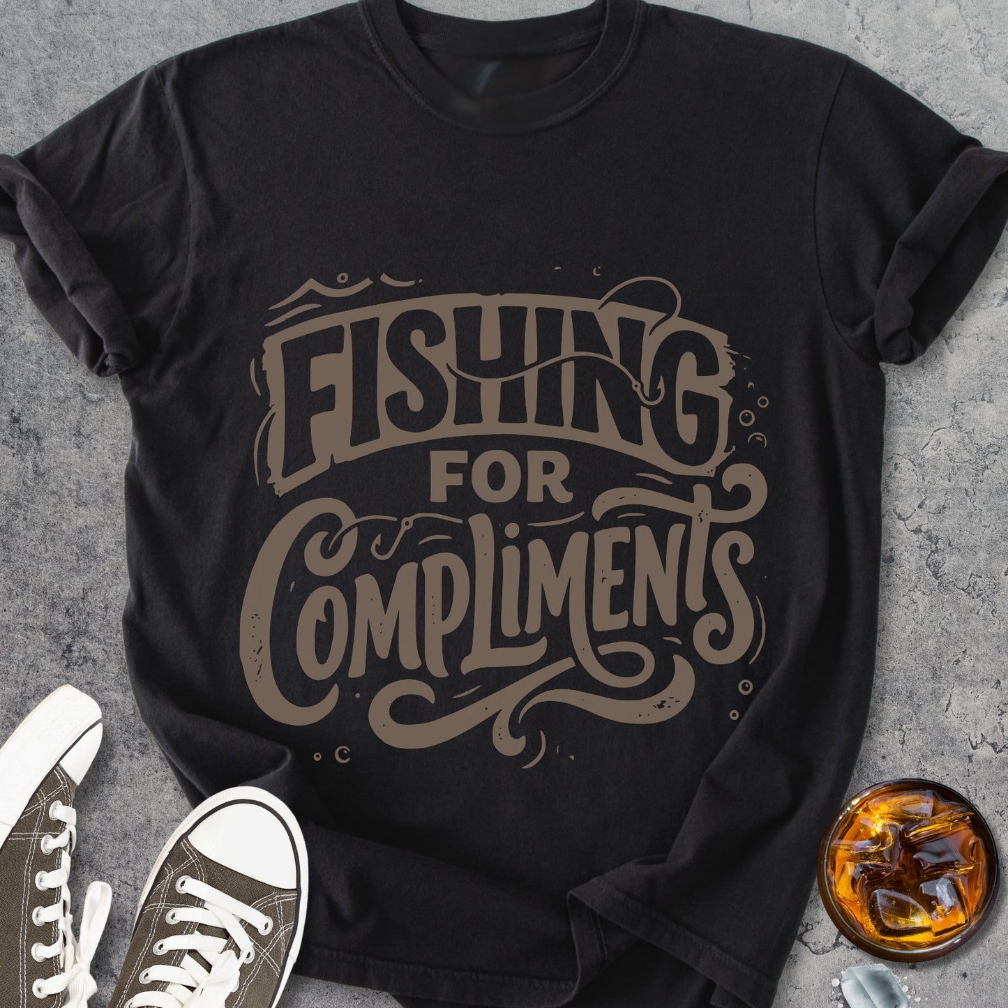 Fishing For Compliments - Vintage Heavyweight Tee
