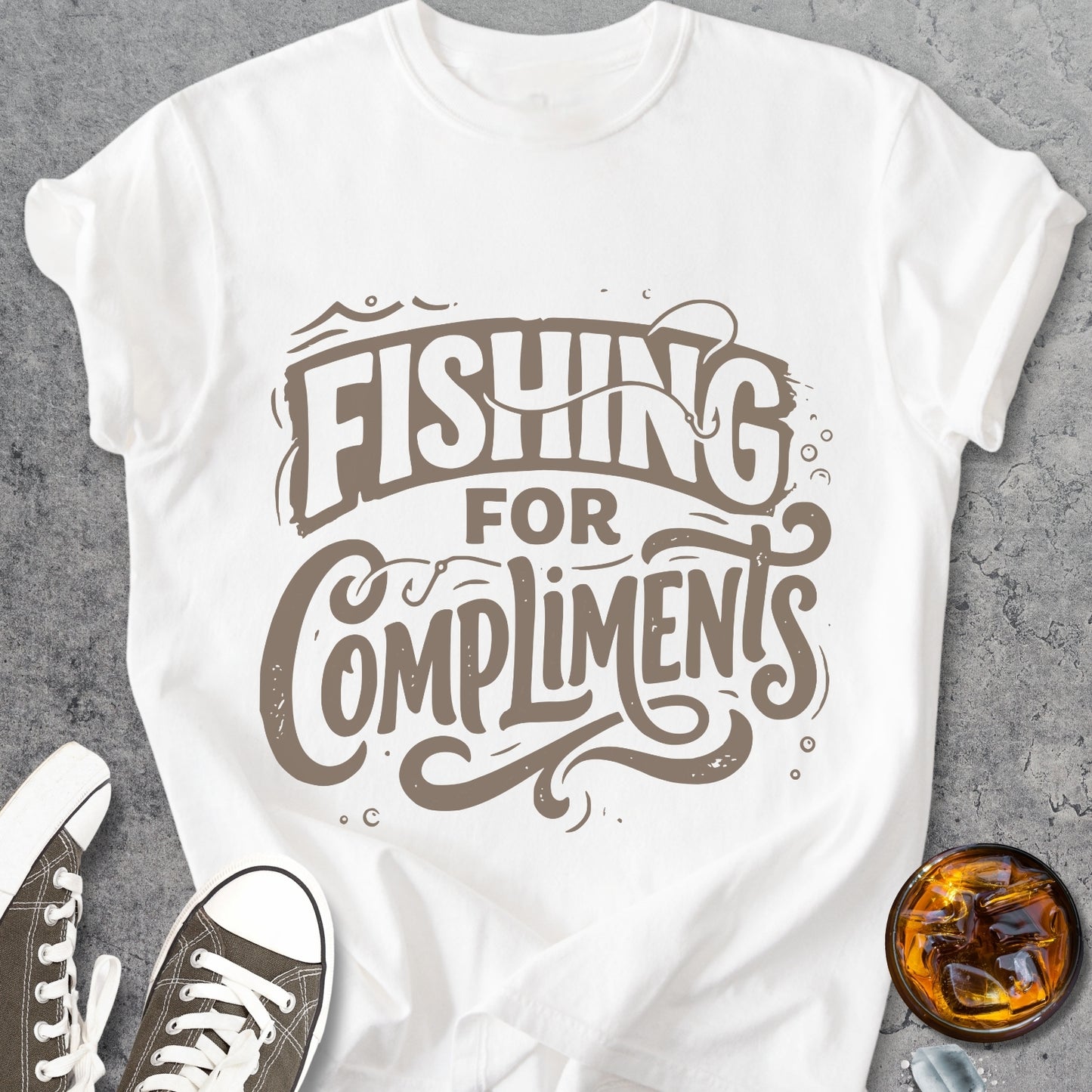 Fishing For Compliments - Vintage Heavyweight Tee