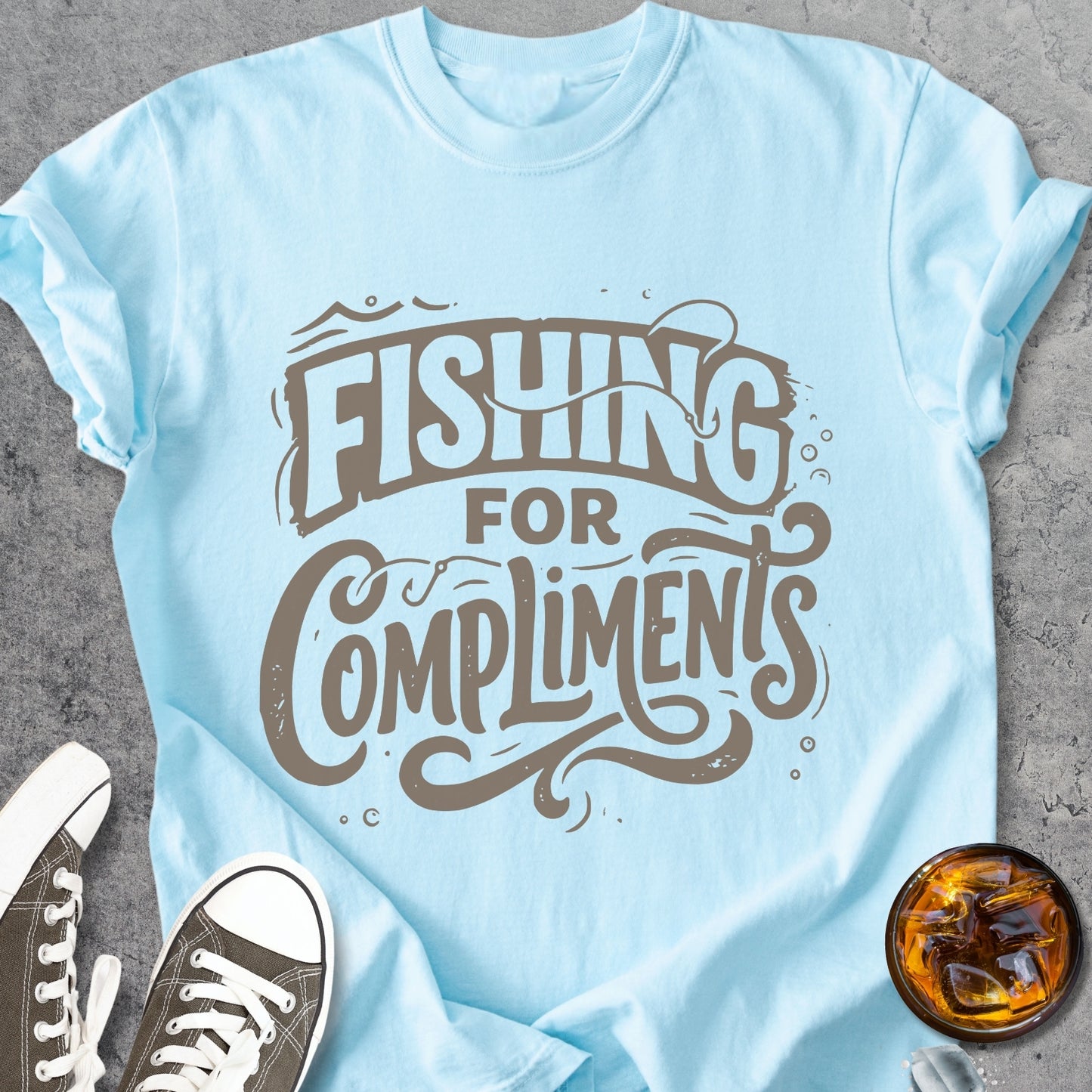Fishing For Compliments - Vintage Heavyweight Tee