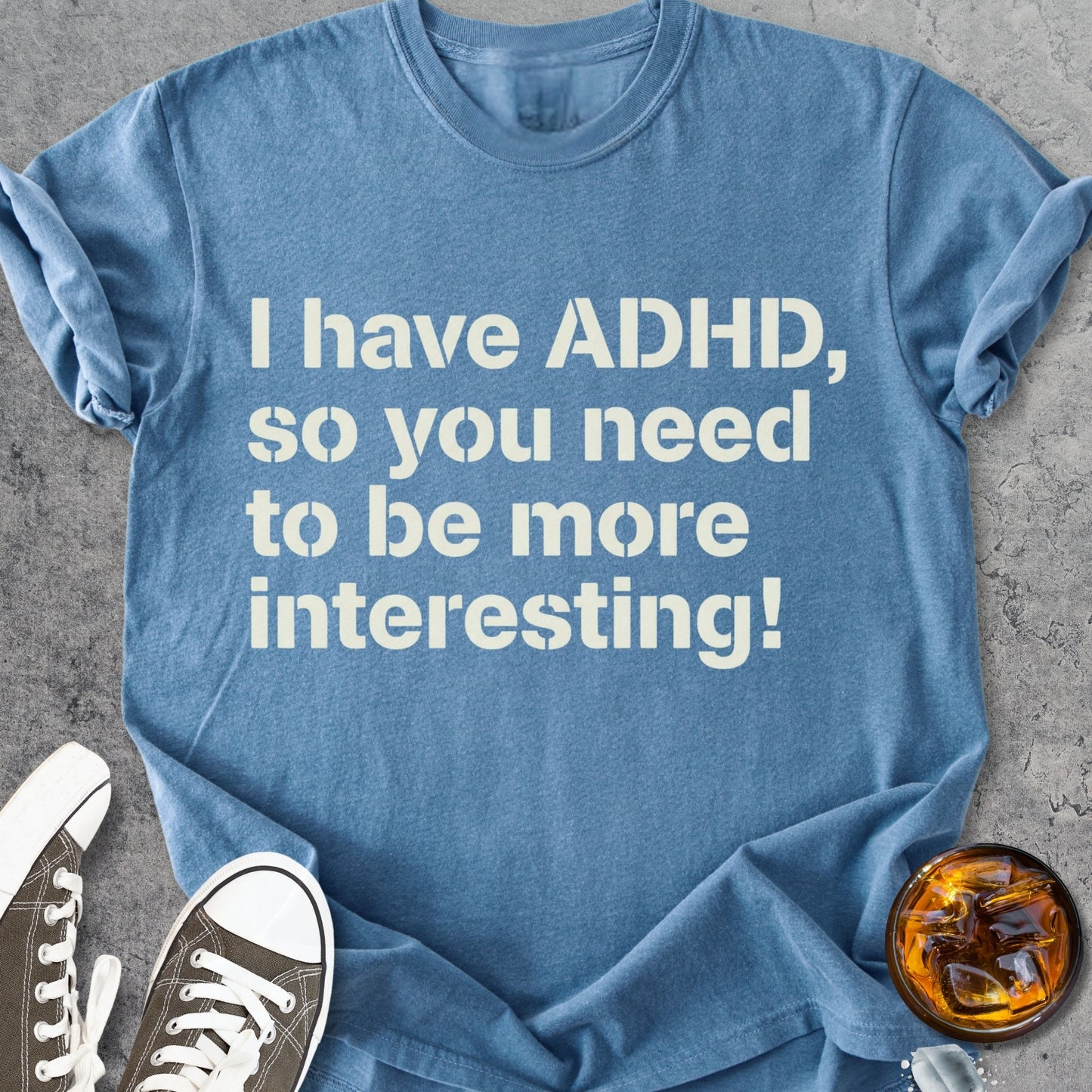 I Have ADHD - Vintage Heavyweight Tee