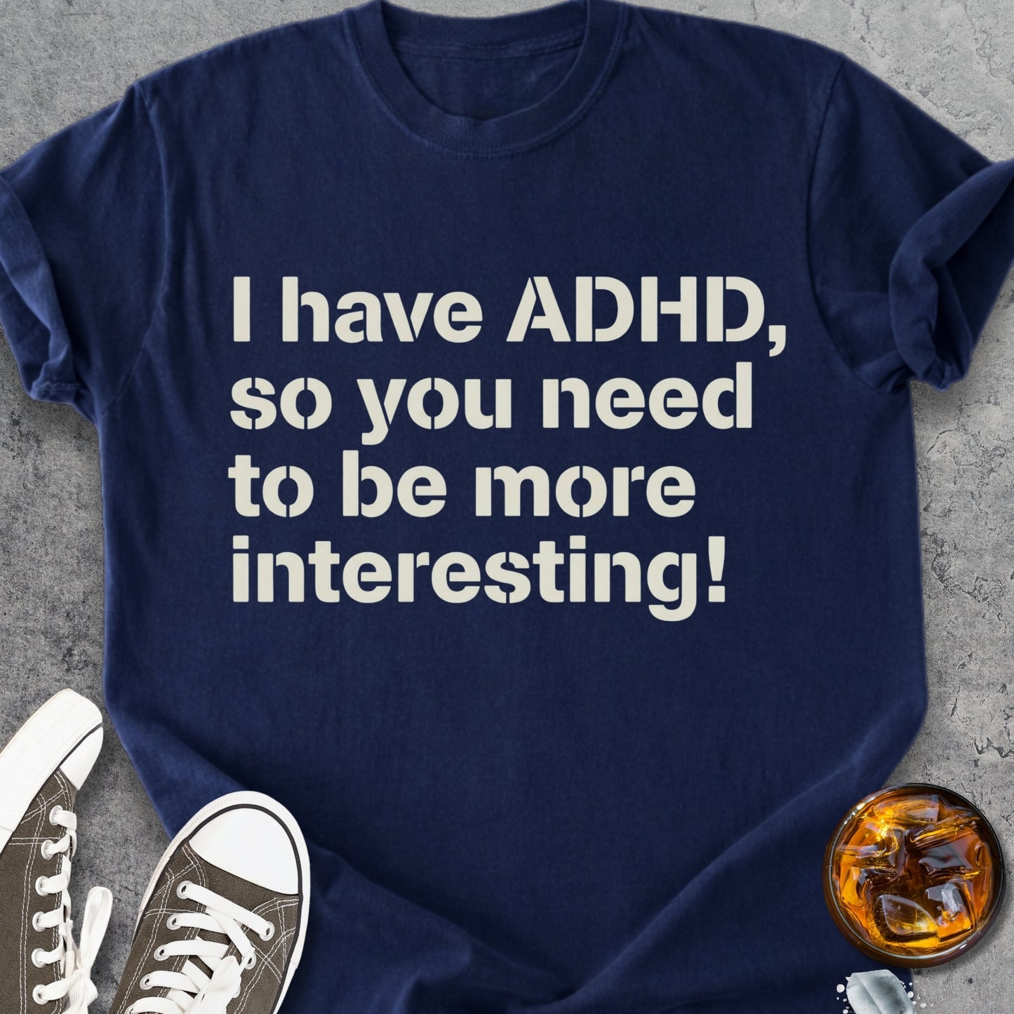I Have ADHD - Vintage Heavyweight Tee
