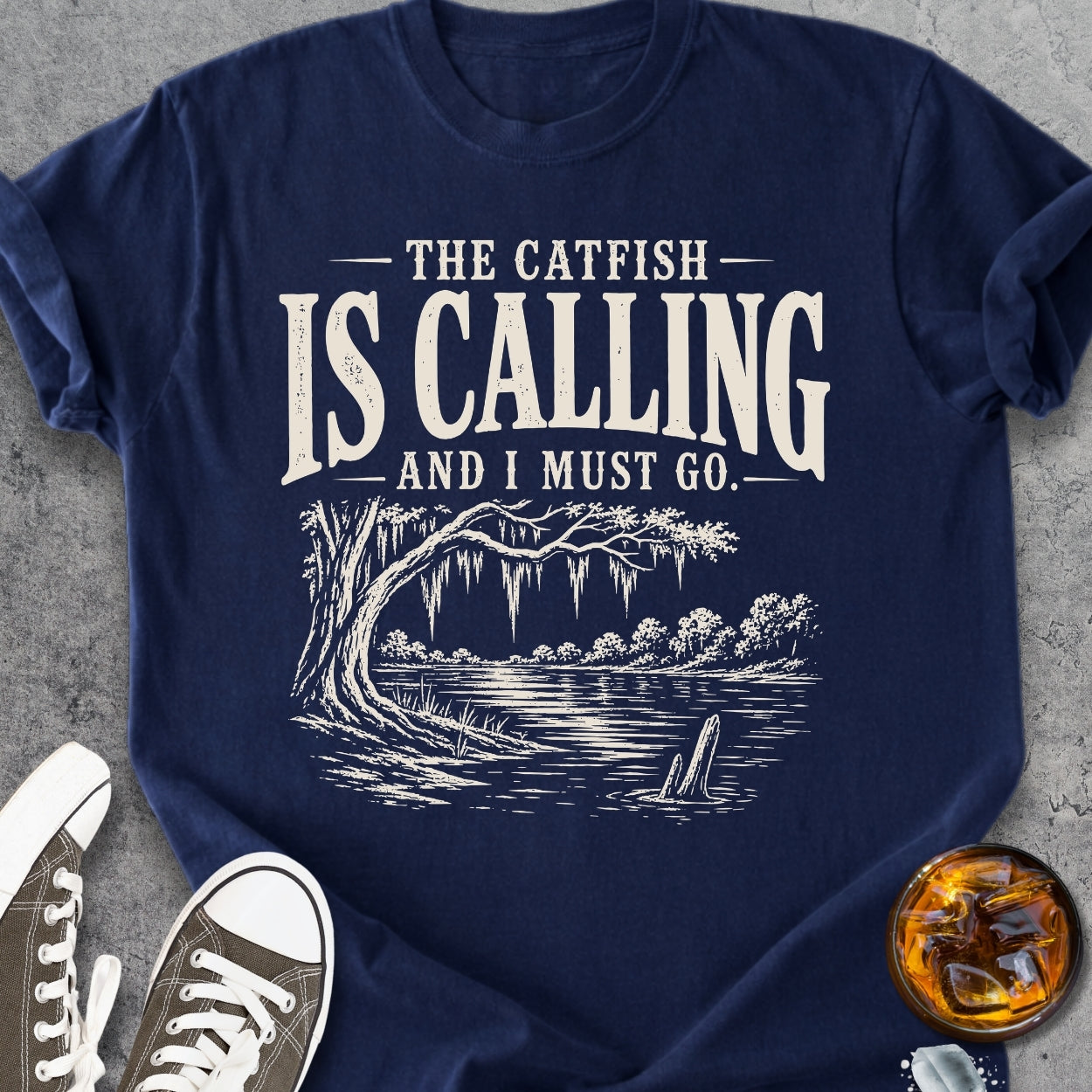 The Catfish Is Calling - Vintage Heavyweight Tee