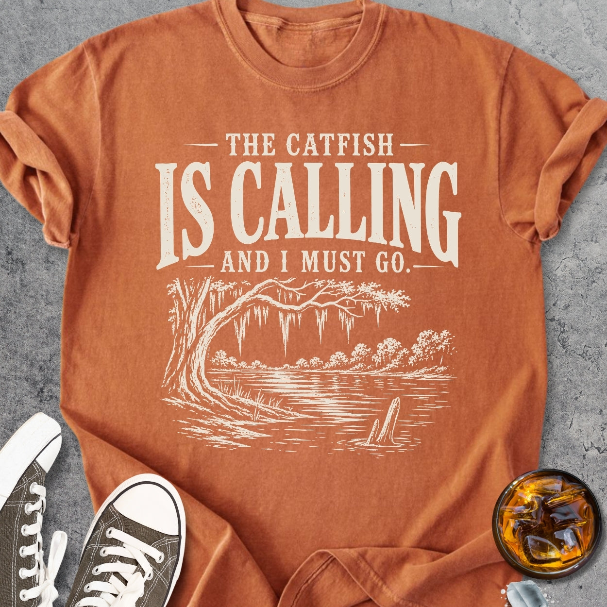 The Catfish Is Calling - Vintage Heavyweight Tee