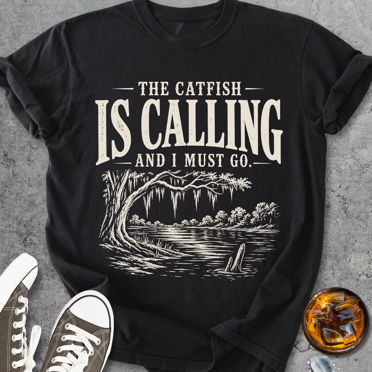 The Catfish Is Calling - Vintage Heavyweight Tee