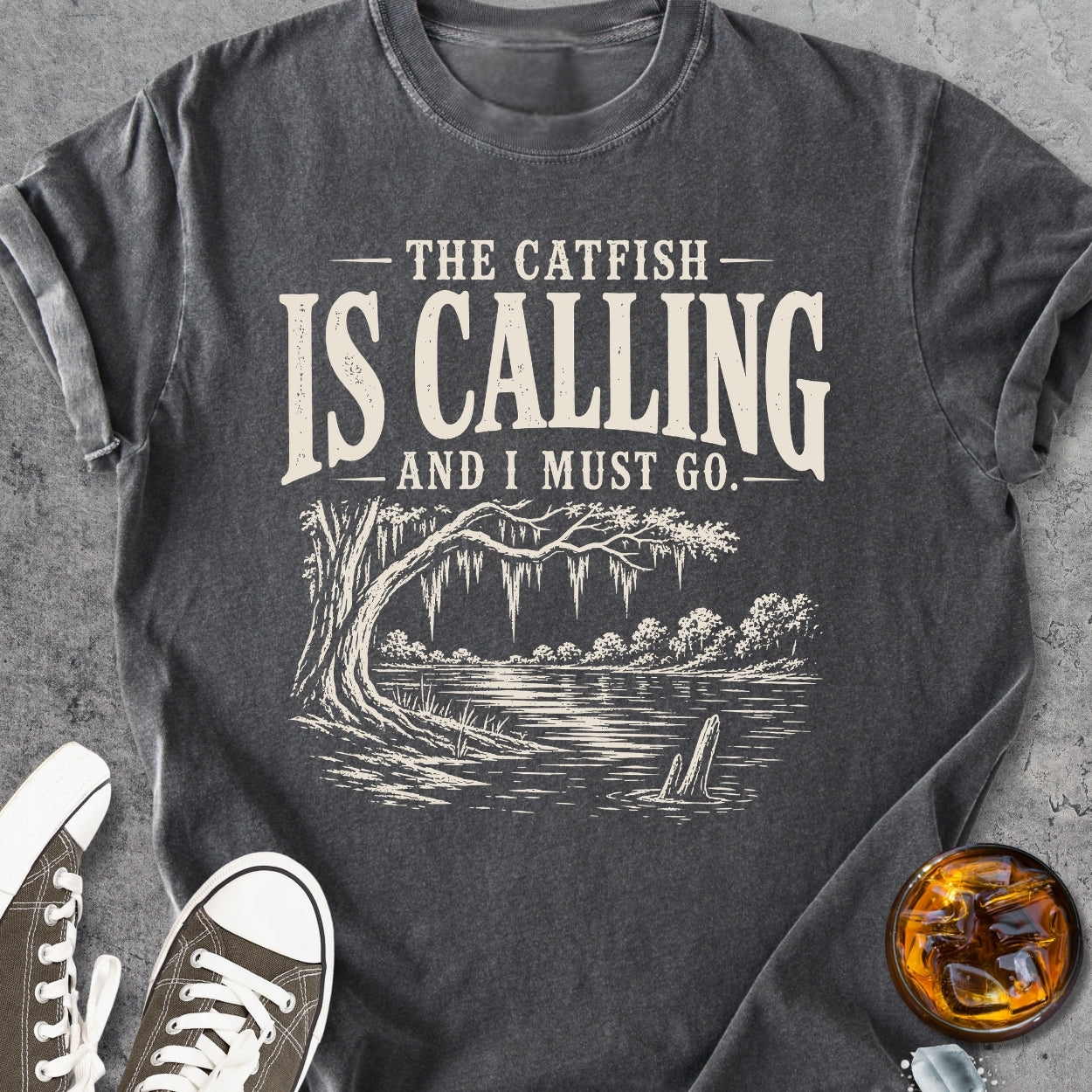The Catfish Is Calling - Vintage Heavyweight Tee